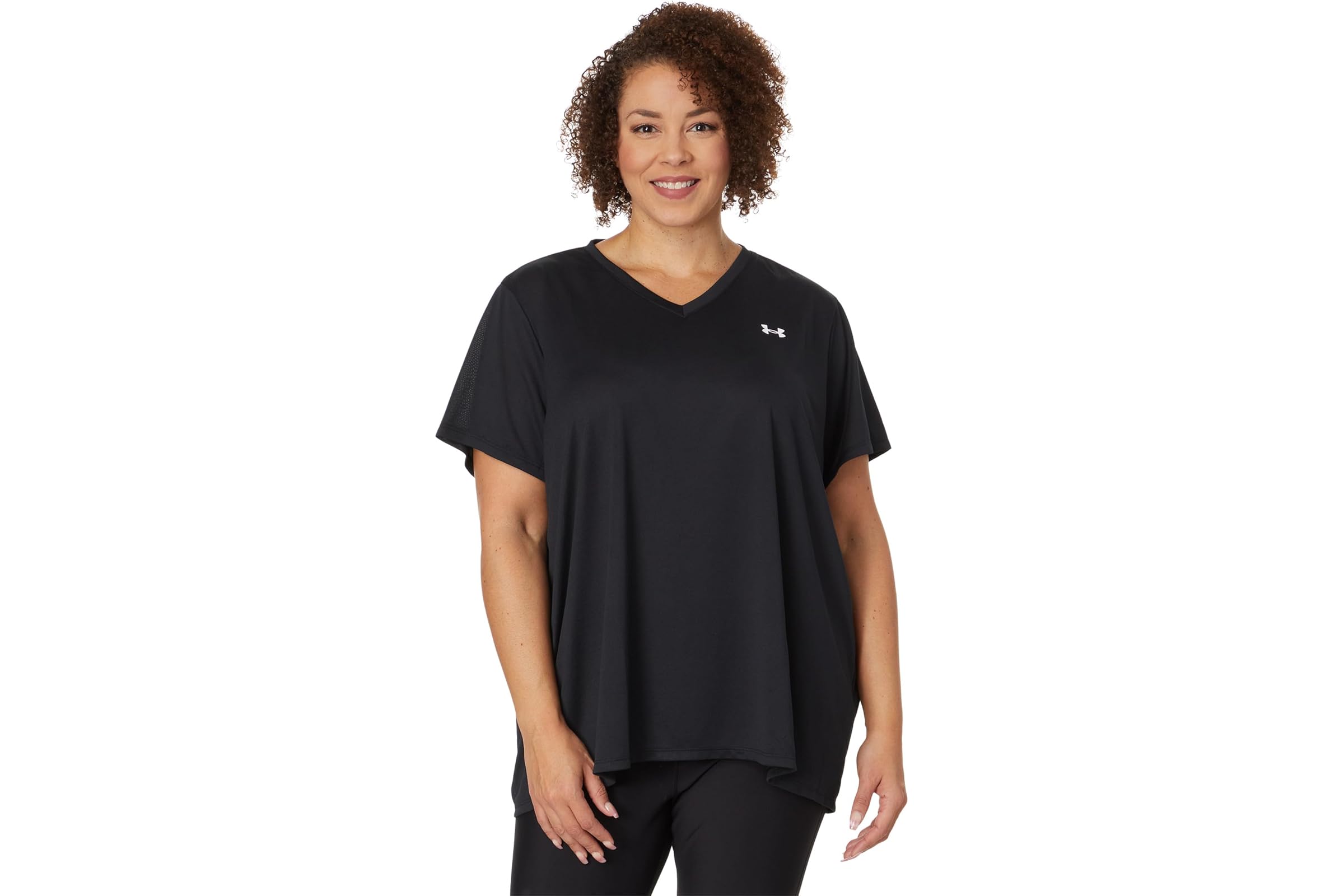 Under Armour Plus Size Tech Short Sleeve V-Neck Solid