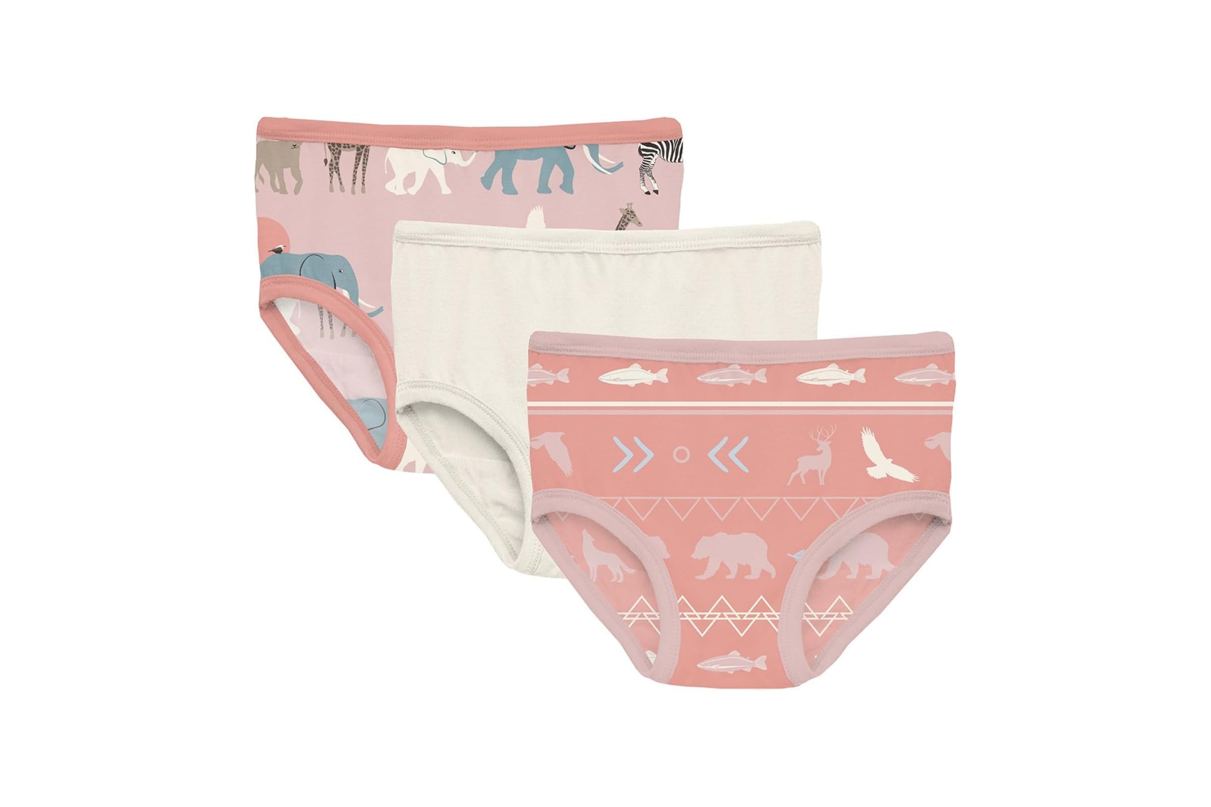 Kickee Pants Kids Print Girls Underwear Set of 3 (Big Kid)