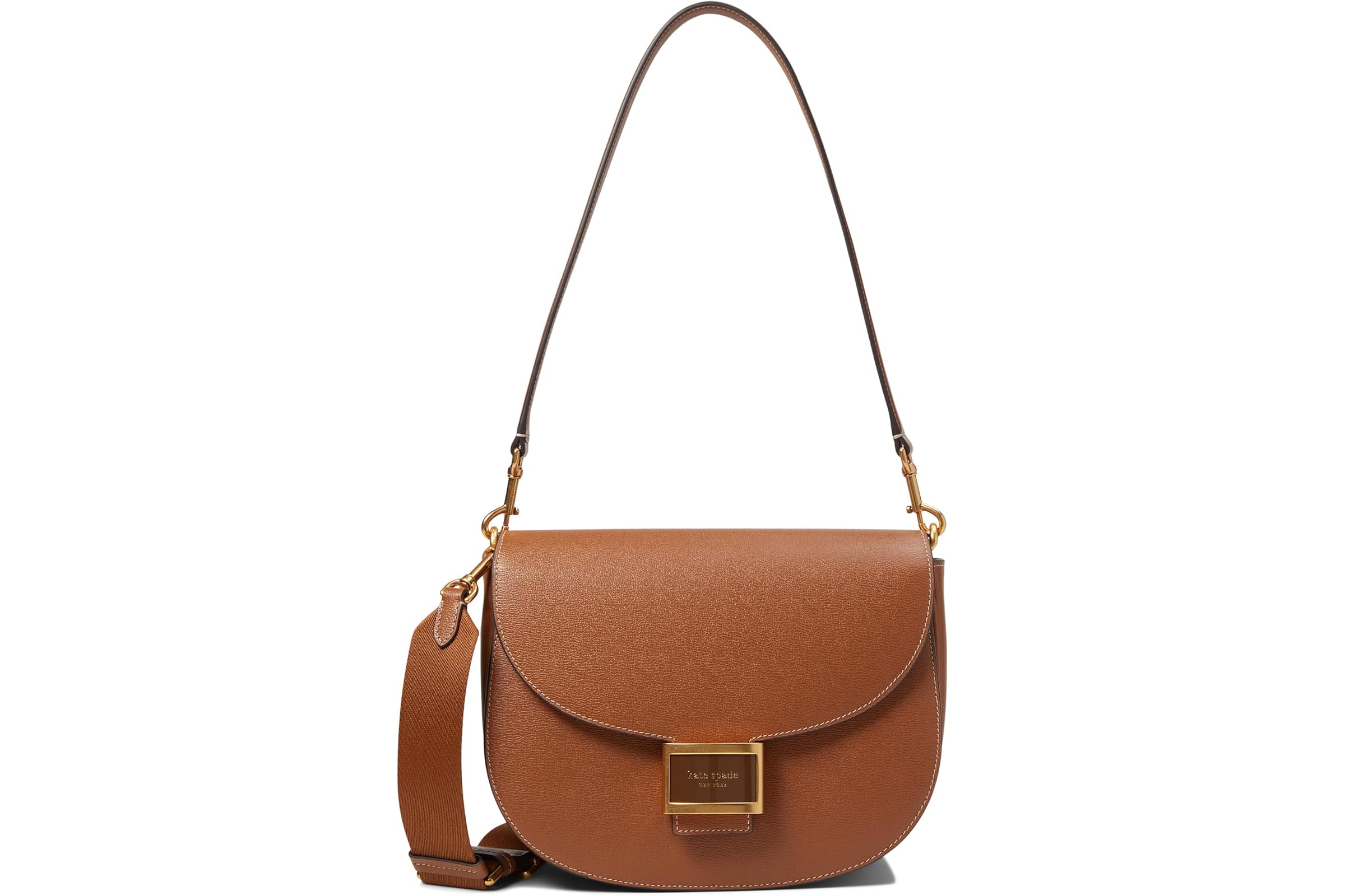 Kate Spade New York Katy Textured Leather Convertible Saddle Bag