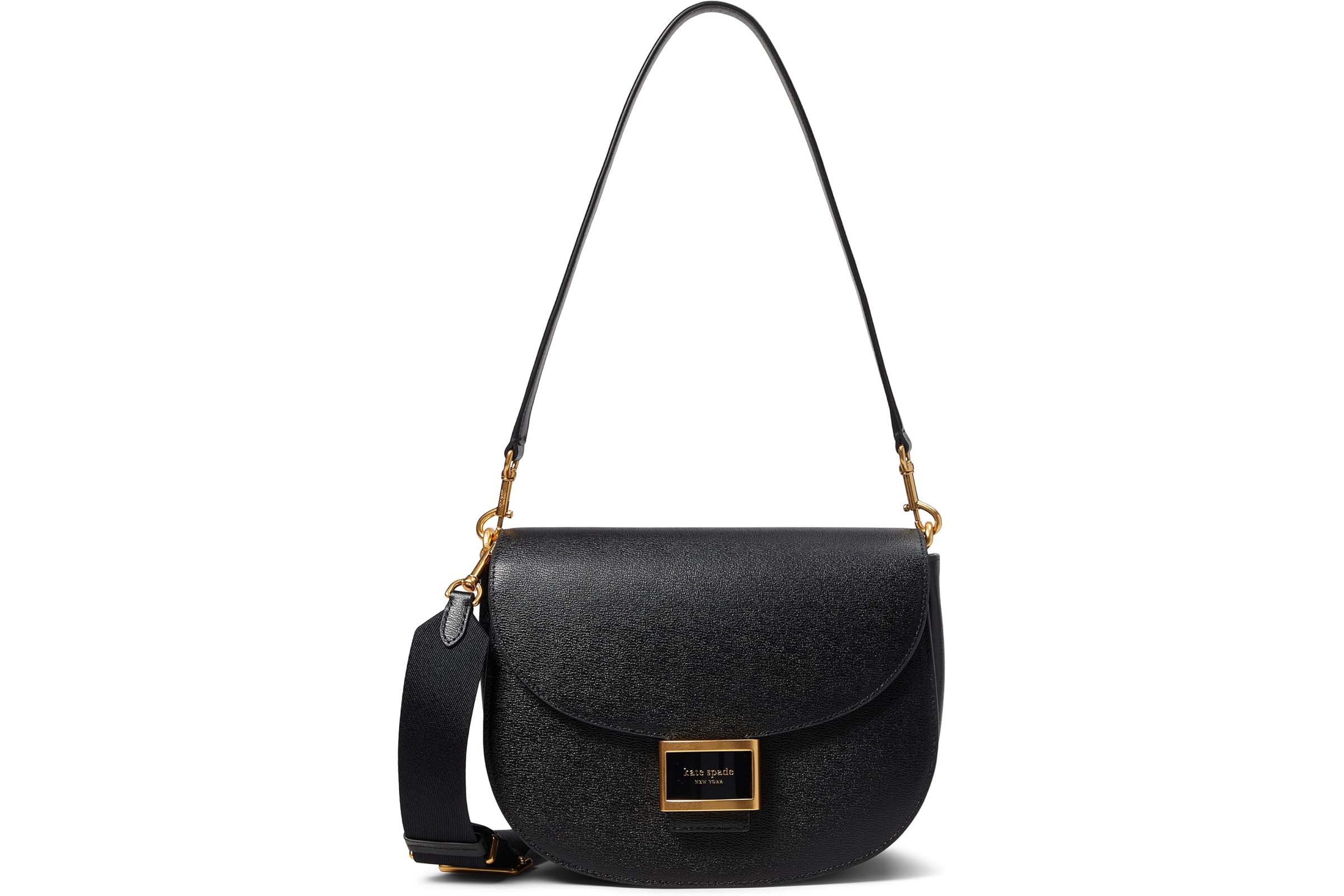 Kate Spade New York Katy Textured Leather Convertible Saddle Bag