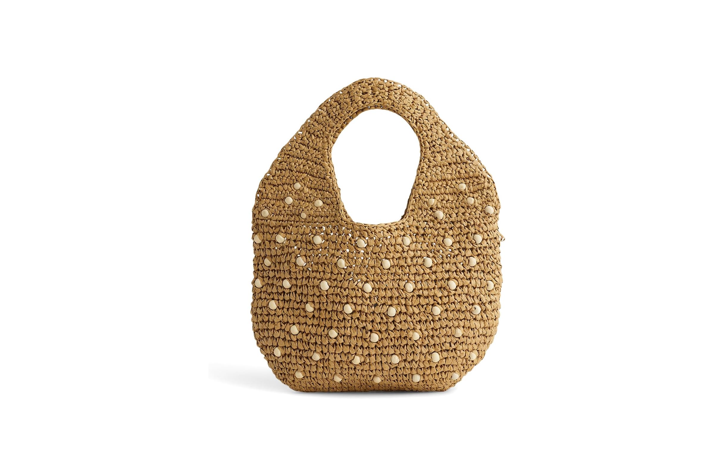 Madewell Micro Straw Material Everyday Bag Bead