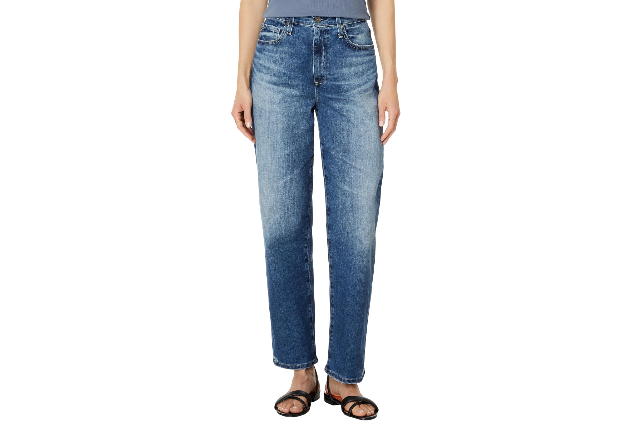 AG Jeans Rian Super High Rise Straight Jeans