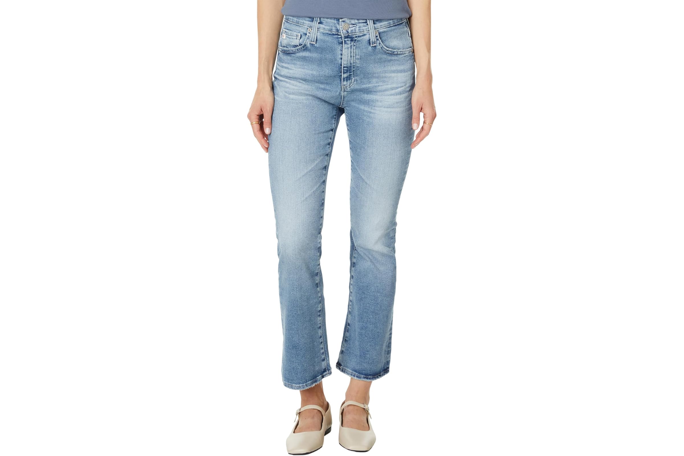 AG Jeans Farrah High Rise Crop Boot Jeans 49390₽