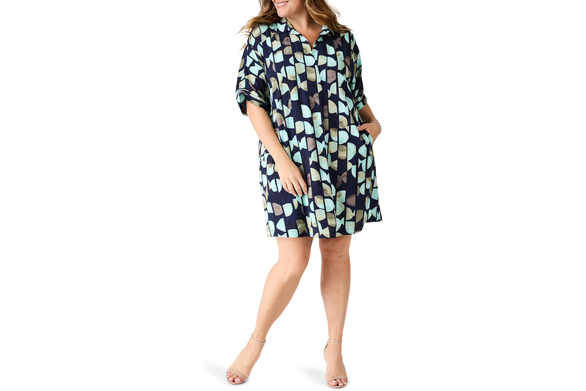 NICZOE Plus Size Circle Sequence Devon Dress