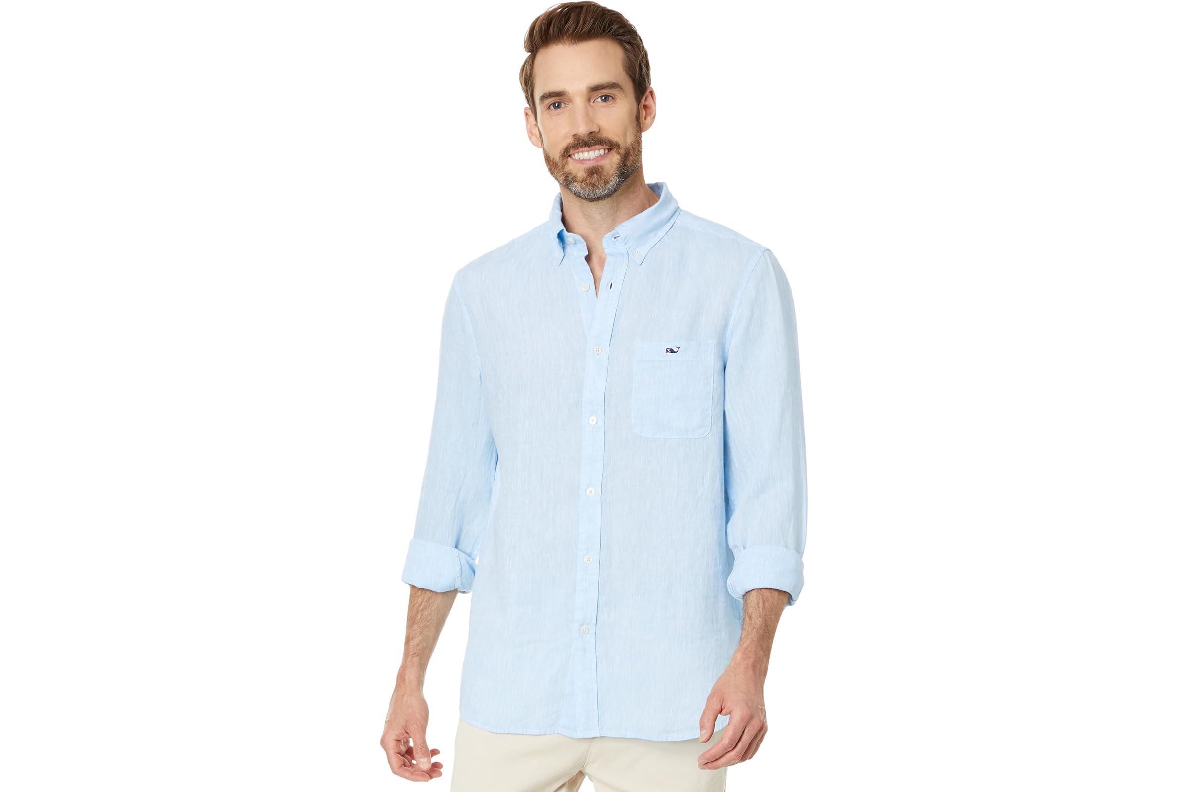 Vineyard Vines Solid Linen Shirt