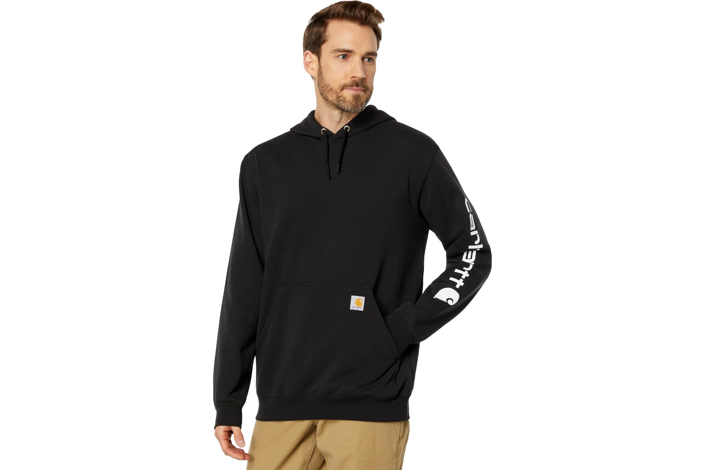 Carhartt Midweight Signature Sleeve Logo Hooded Sweatshirt