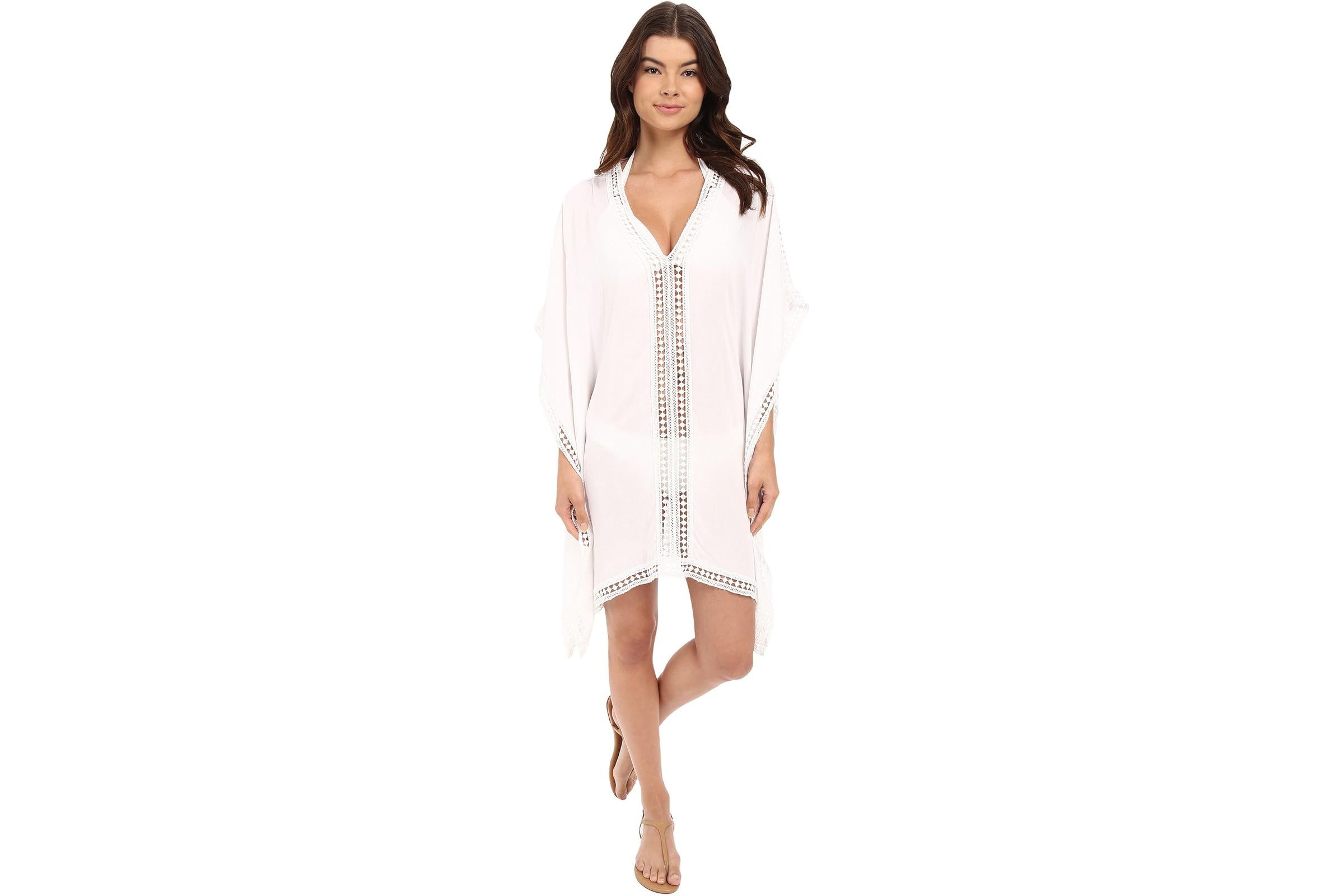 Tommy Bahama Lace Tunic w/ Lace Inset - Edge Cover-Up