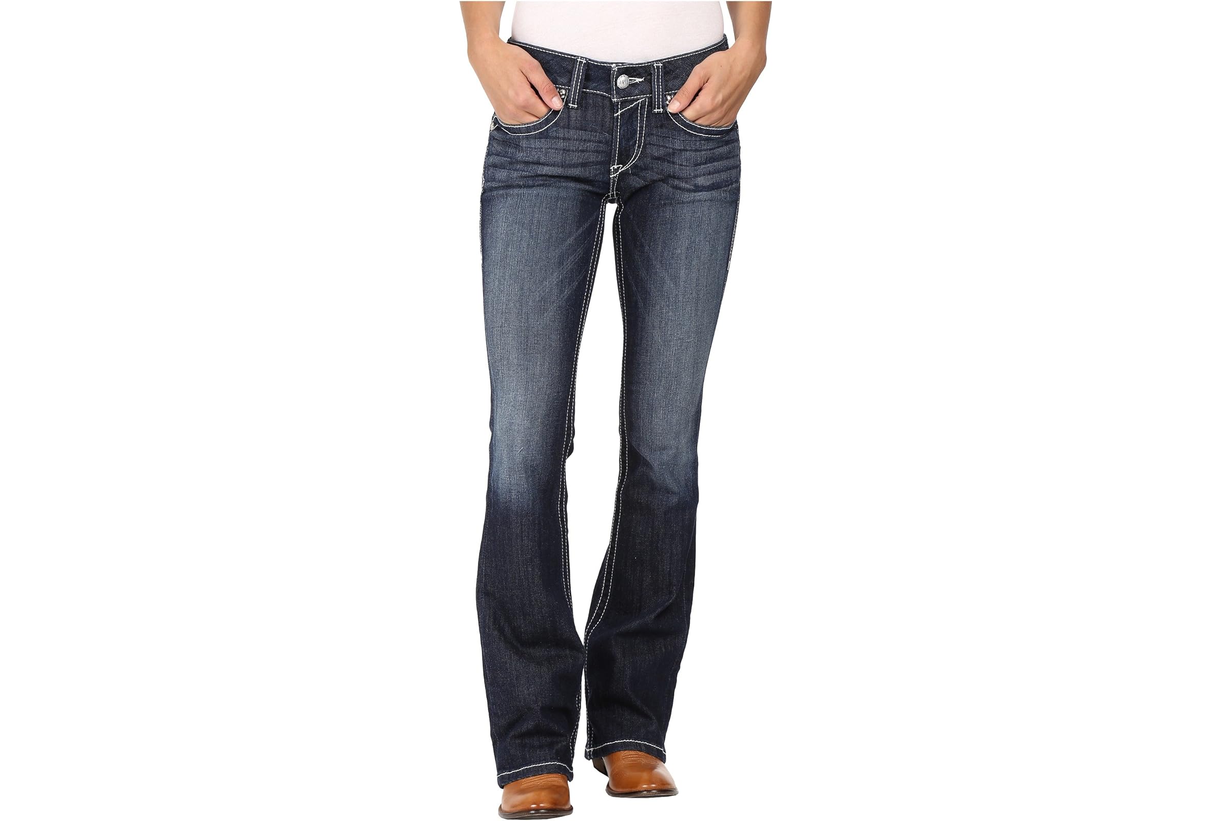 Ariat R.E.A.L. Bootcut Rosey Whipstitch Jeans in Lakeshore