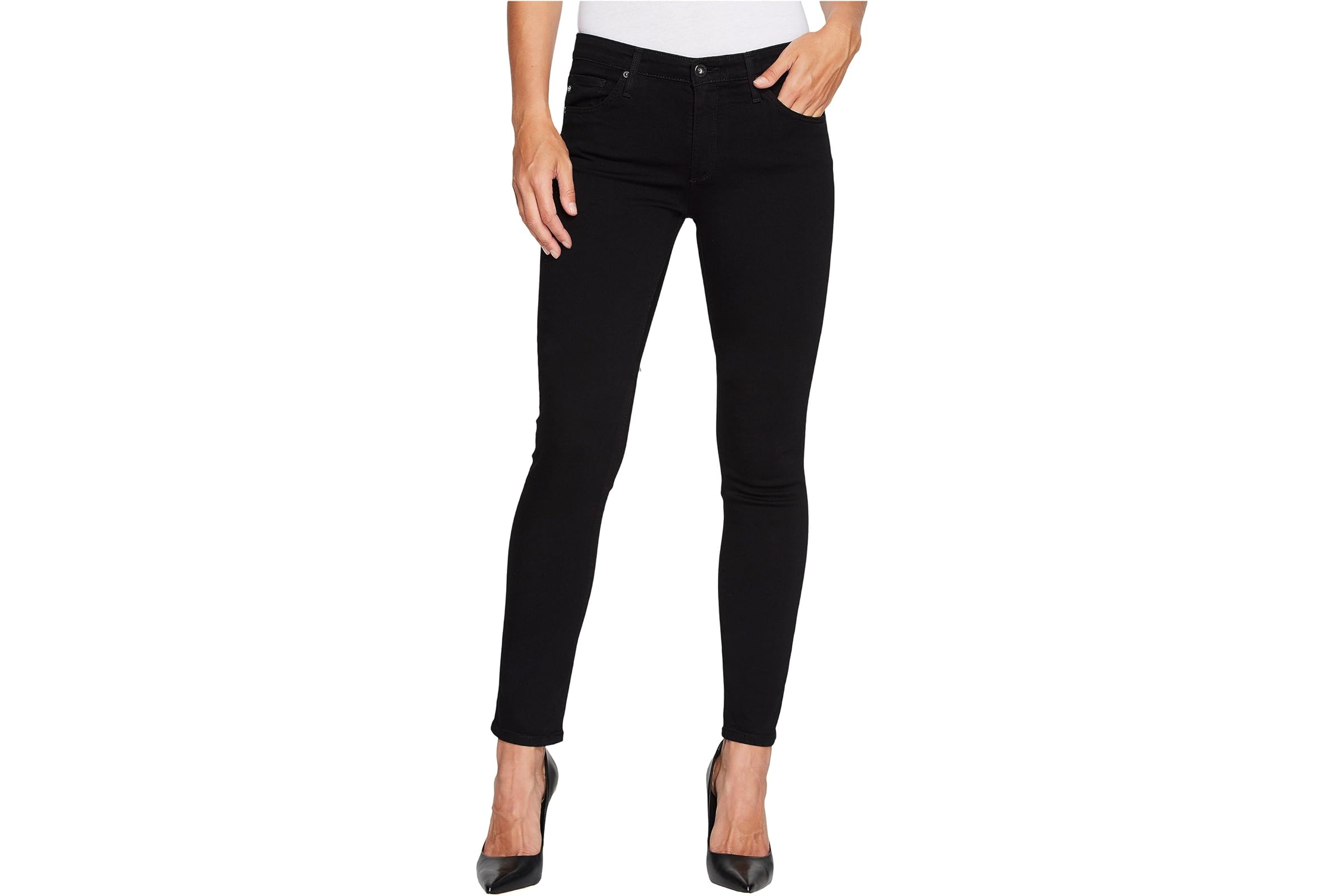 AG Jeans Prima in Super Black