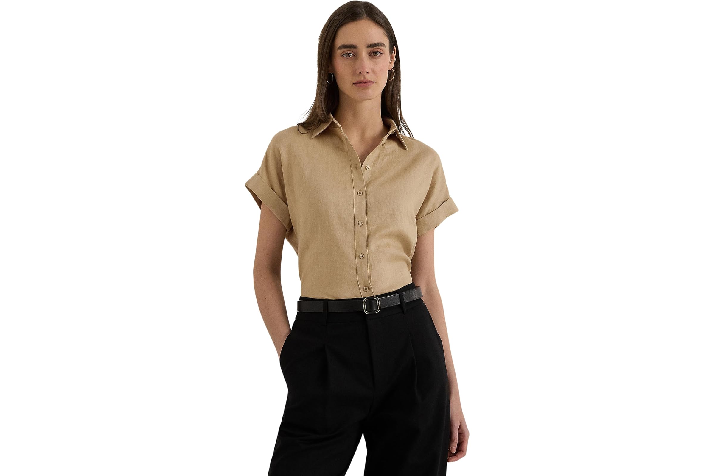 LAUREN Ralph Lauren Linen Dolman-Sleeve Shirt