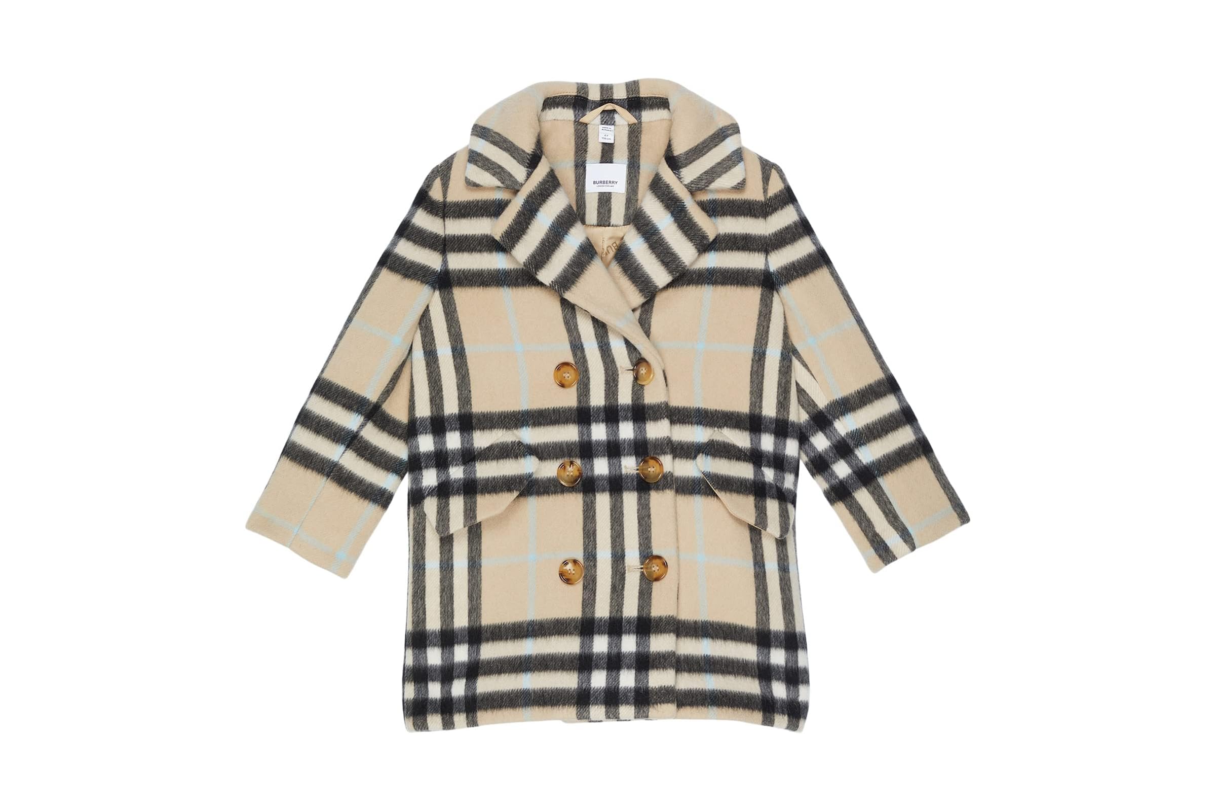 Burberry Kids Poppy Check Coat (Little Kids/Big Kids)