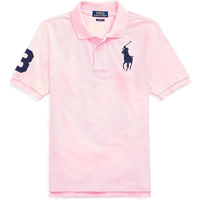 Мужская рубашка Polo Ralph Lauren Kids Big Pony Cotton Mesh Polo Shirt (Big Kids)
