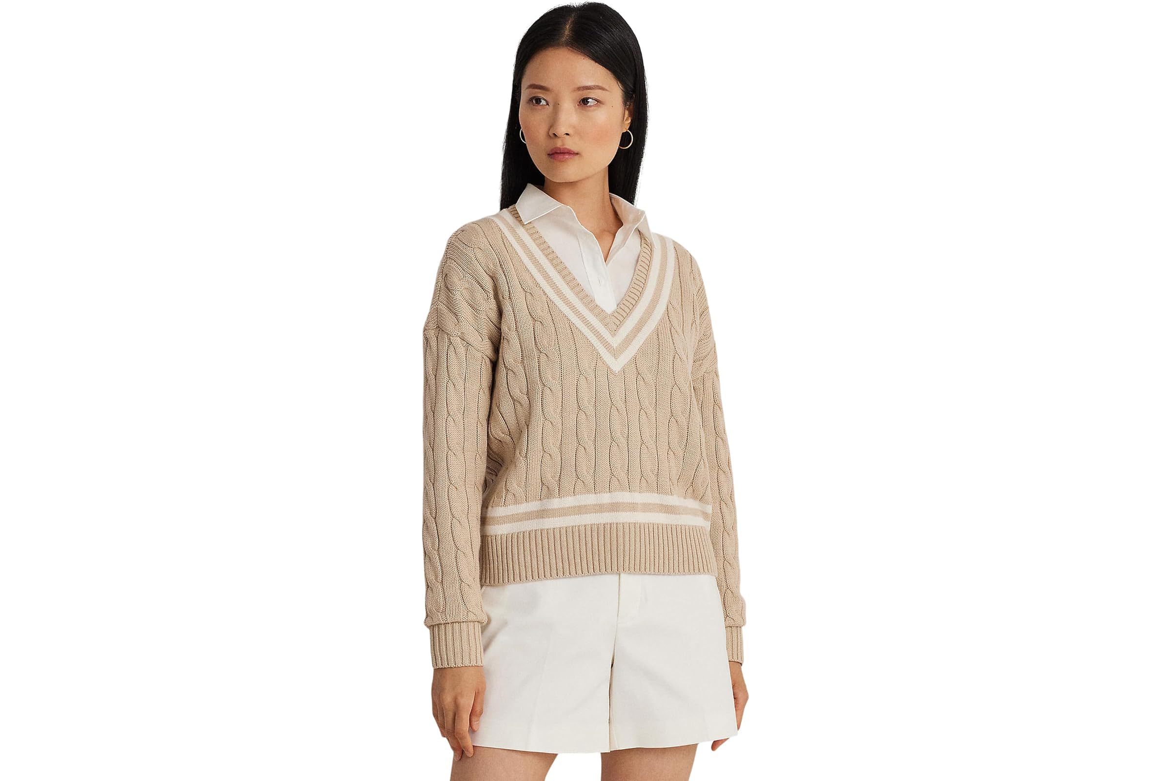 LAUREN Ralph Lauren Cable-Knit Cricket Sweater