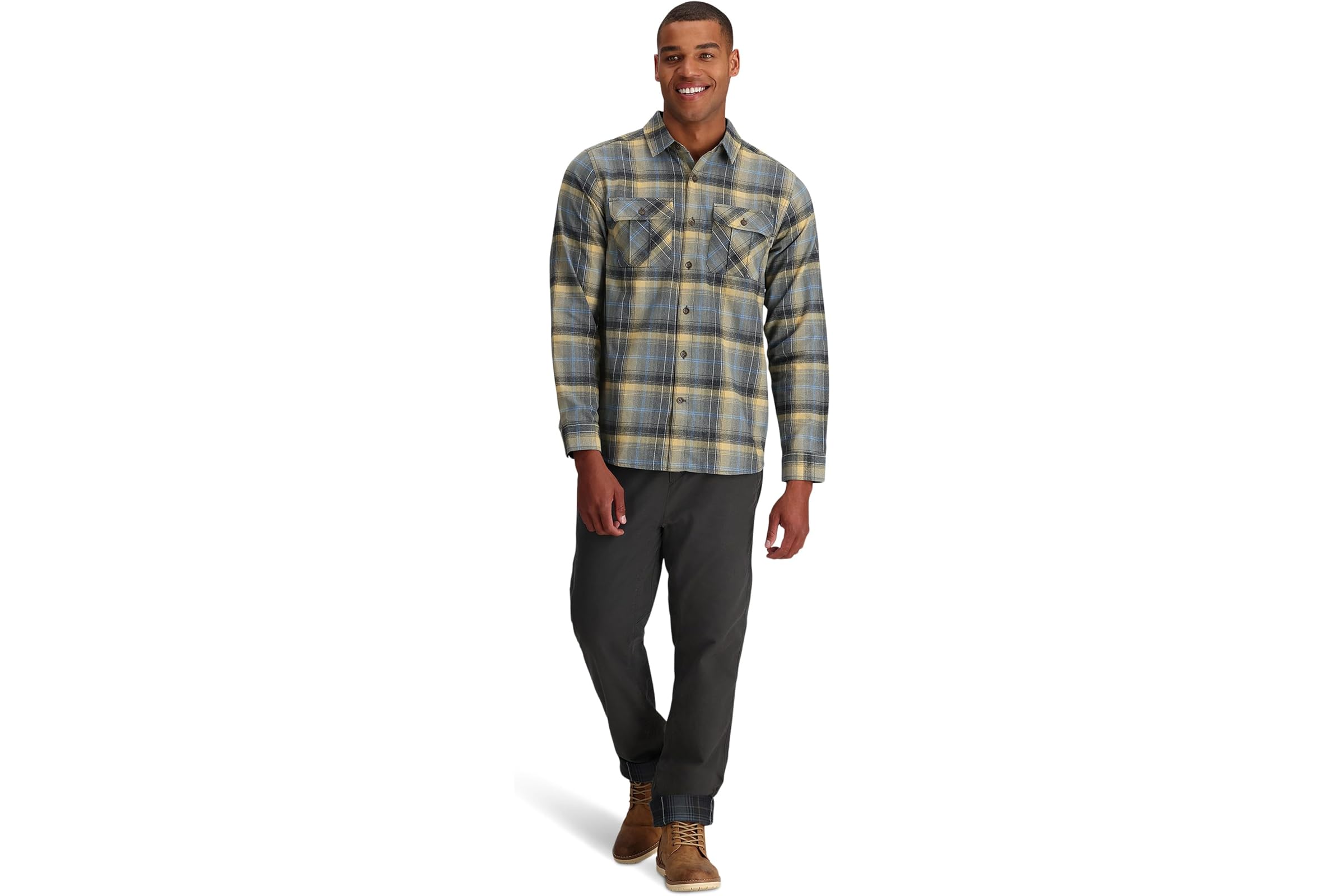 Royal Robbins Lost Coast Flannel Plaid Long Sleeve