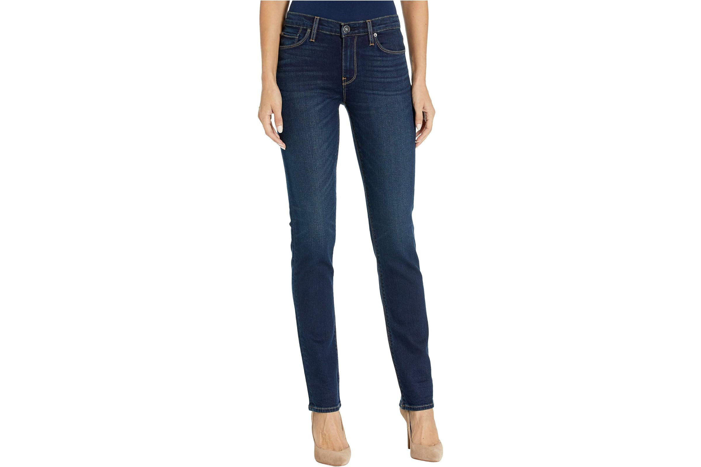 Hudson Jeans Nico Mid-Rise Straight in Requiem