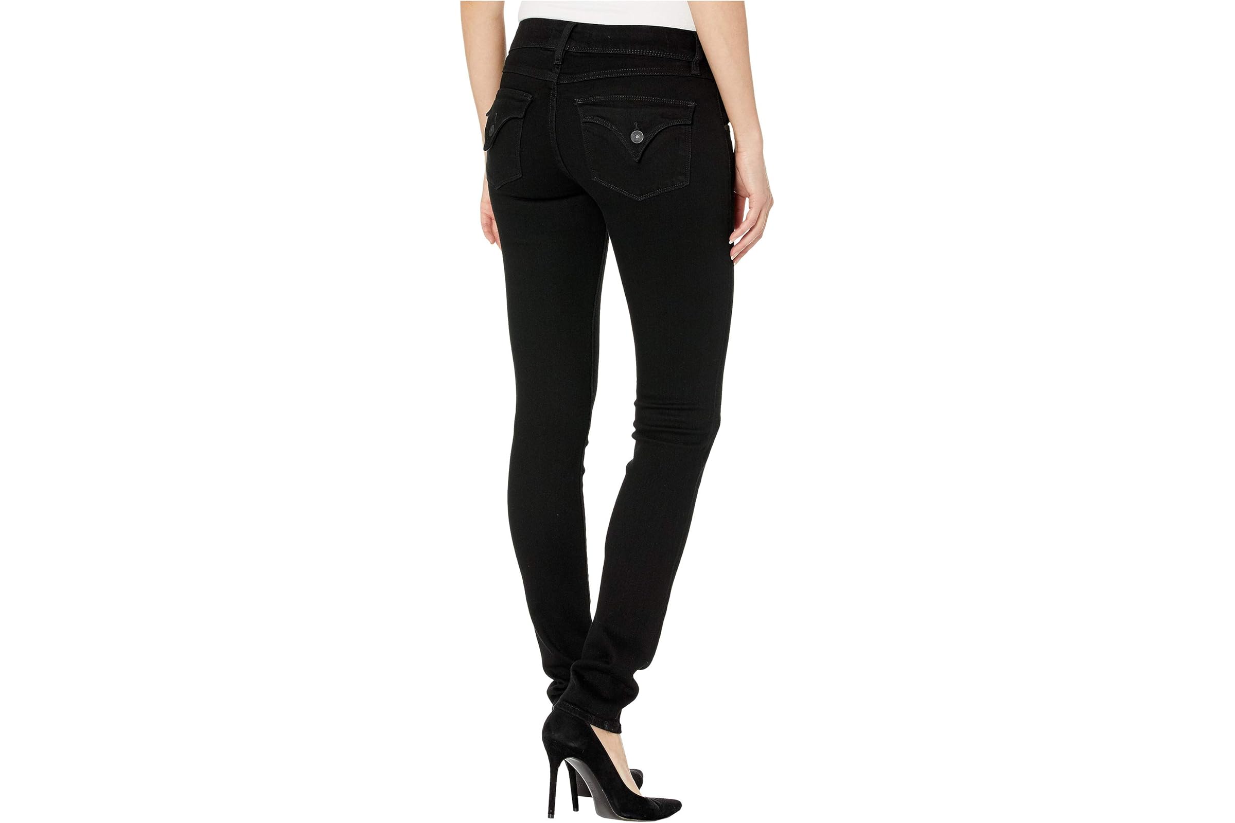 Hudson Jeans Collin Mid-Rise Skinny in Black