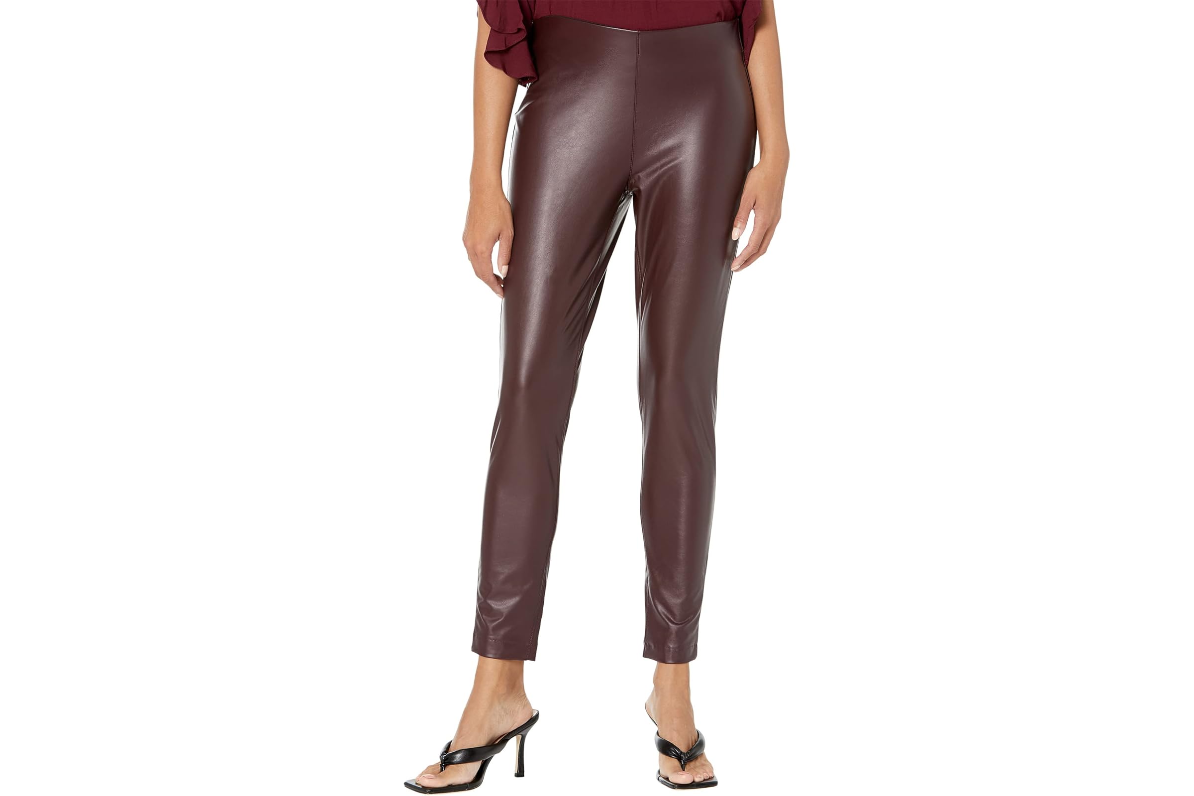 Vince Camuto Stretch Pleather Pull-On Pants