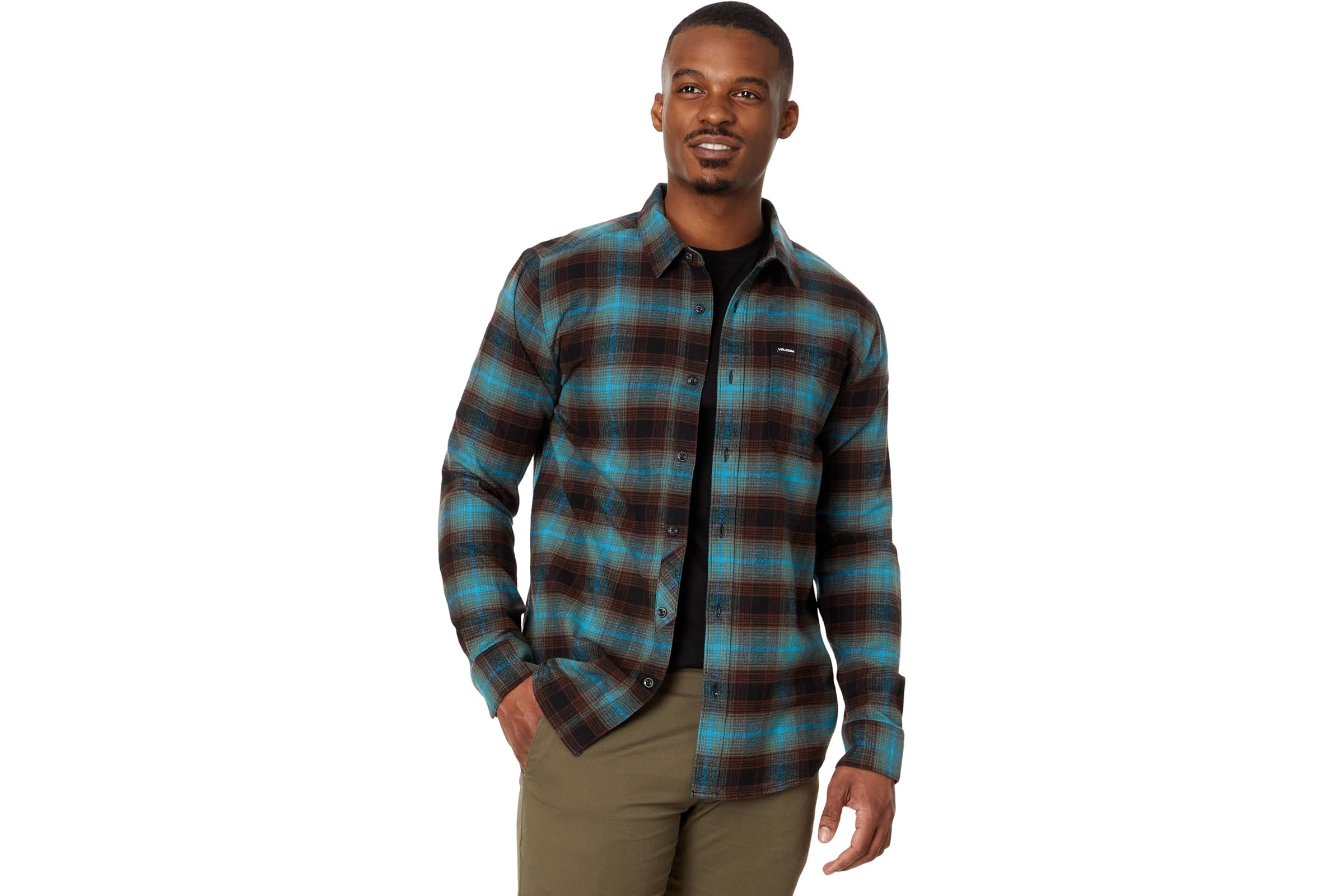 Volcom Caden Plaid Long Sleeve