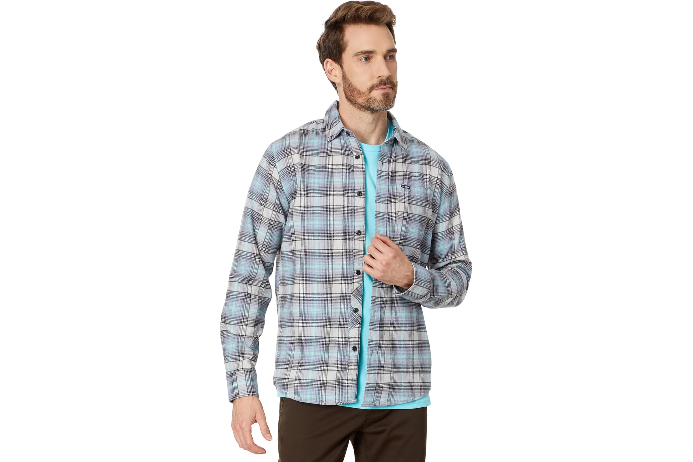 Volcom Caden Plaid Long Sleeve