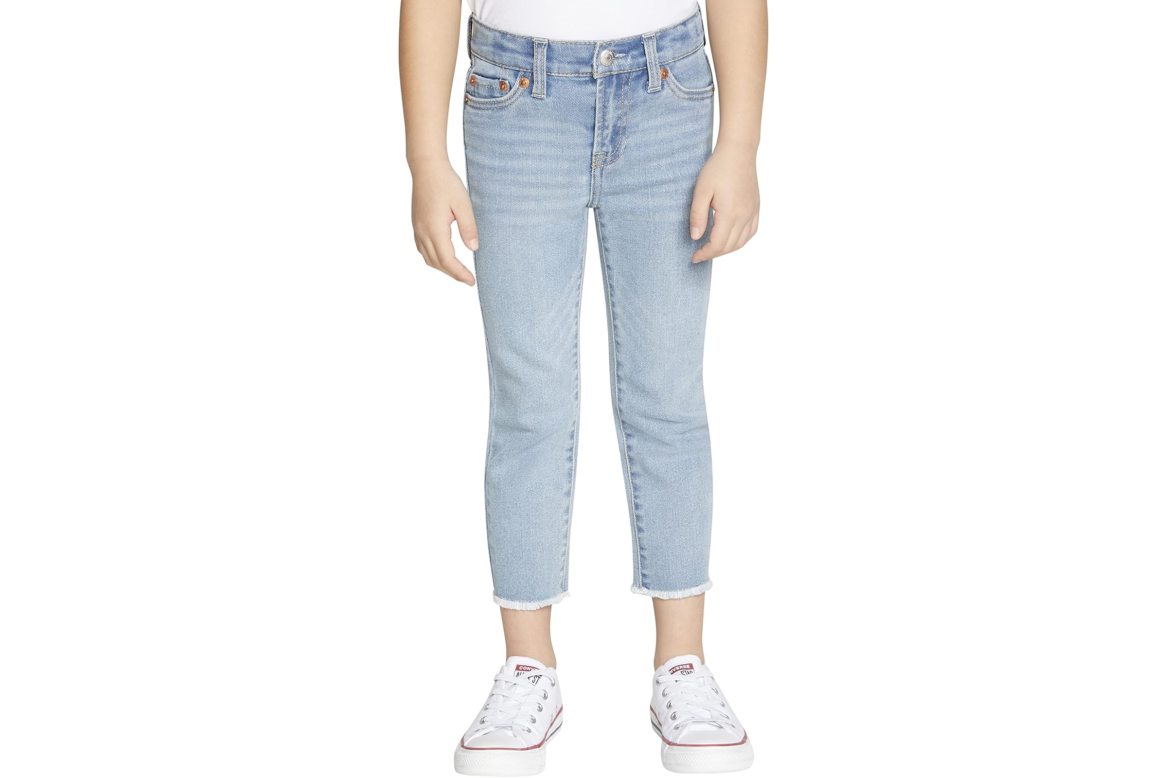 Levis Kids High-Rise Ankle Straight (Little Kids)