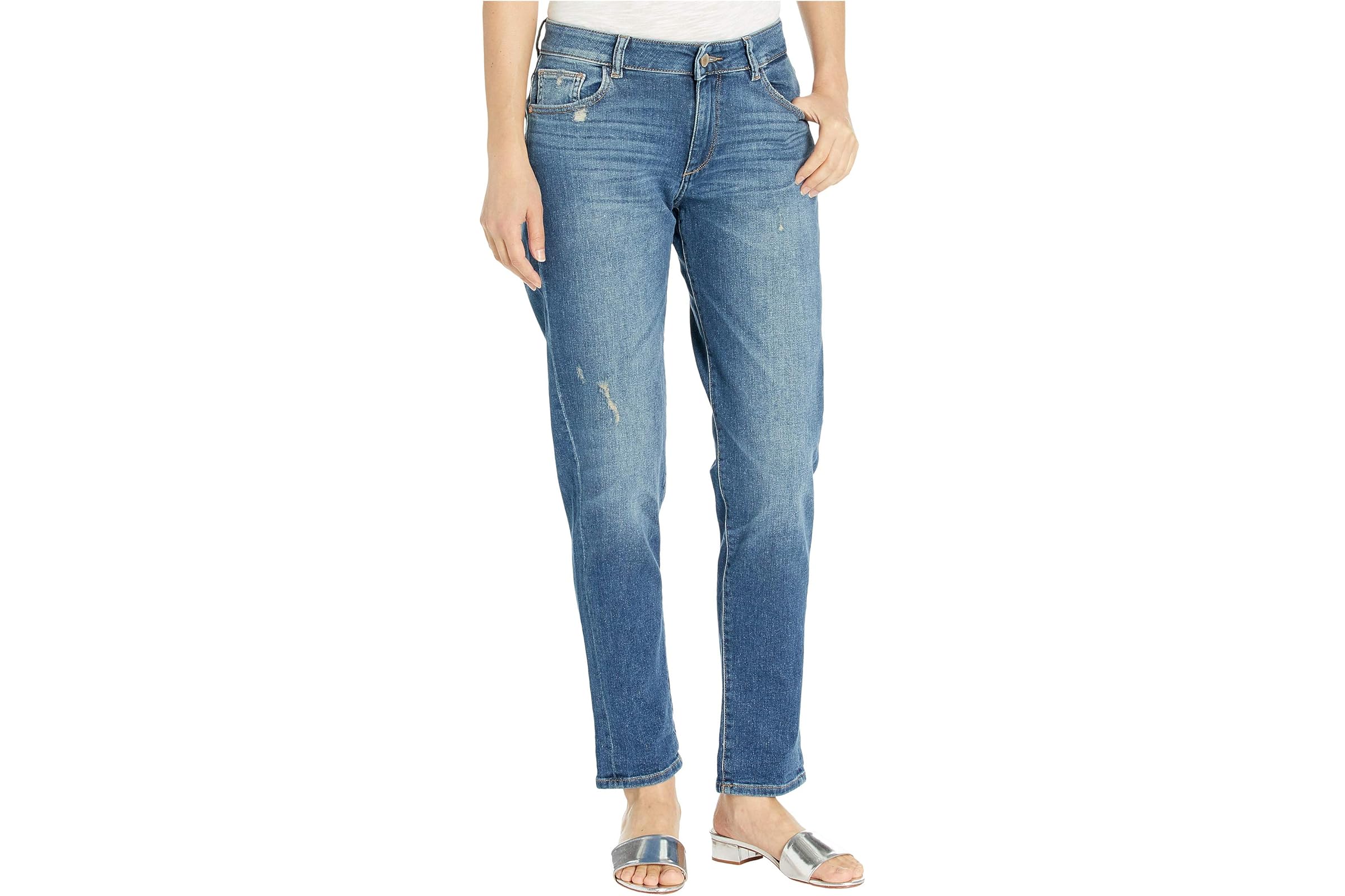 DL1961 Riley Mid-Rise Boyfriend Jeans in Adams