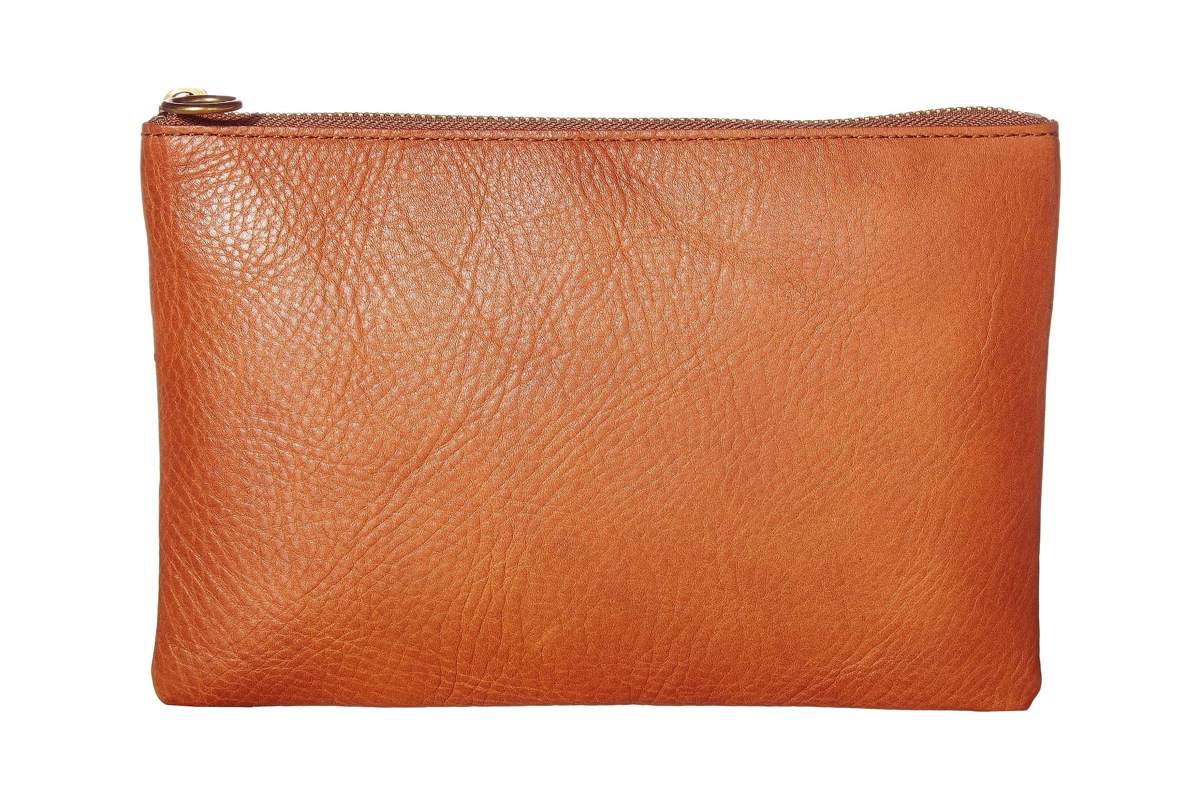 Madewell The Leather Pouch Clutch