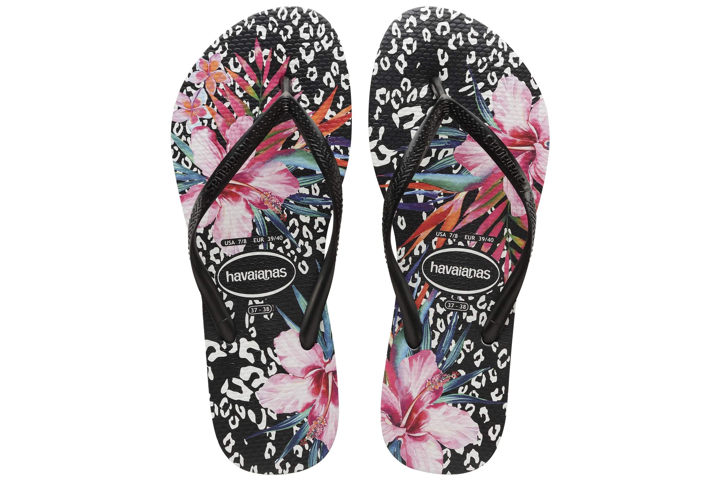 Havaianas Kids Slim Animal Floral Flip Flop Sandal (Toddler/Little Kid/Big Kid)