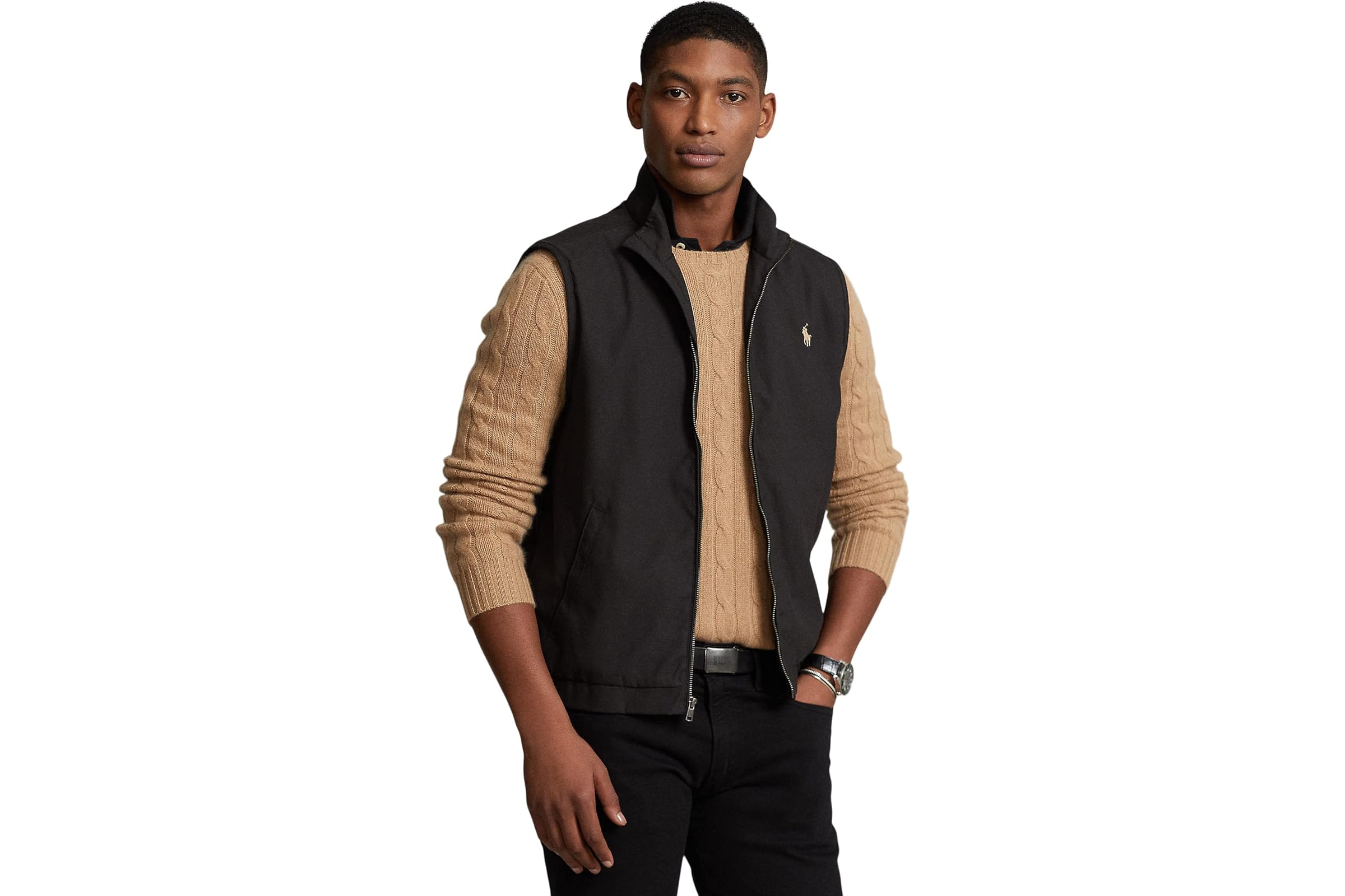 Polo Ralph Lauren Twill Mockneck Vest