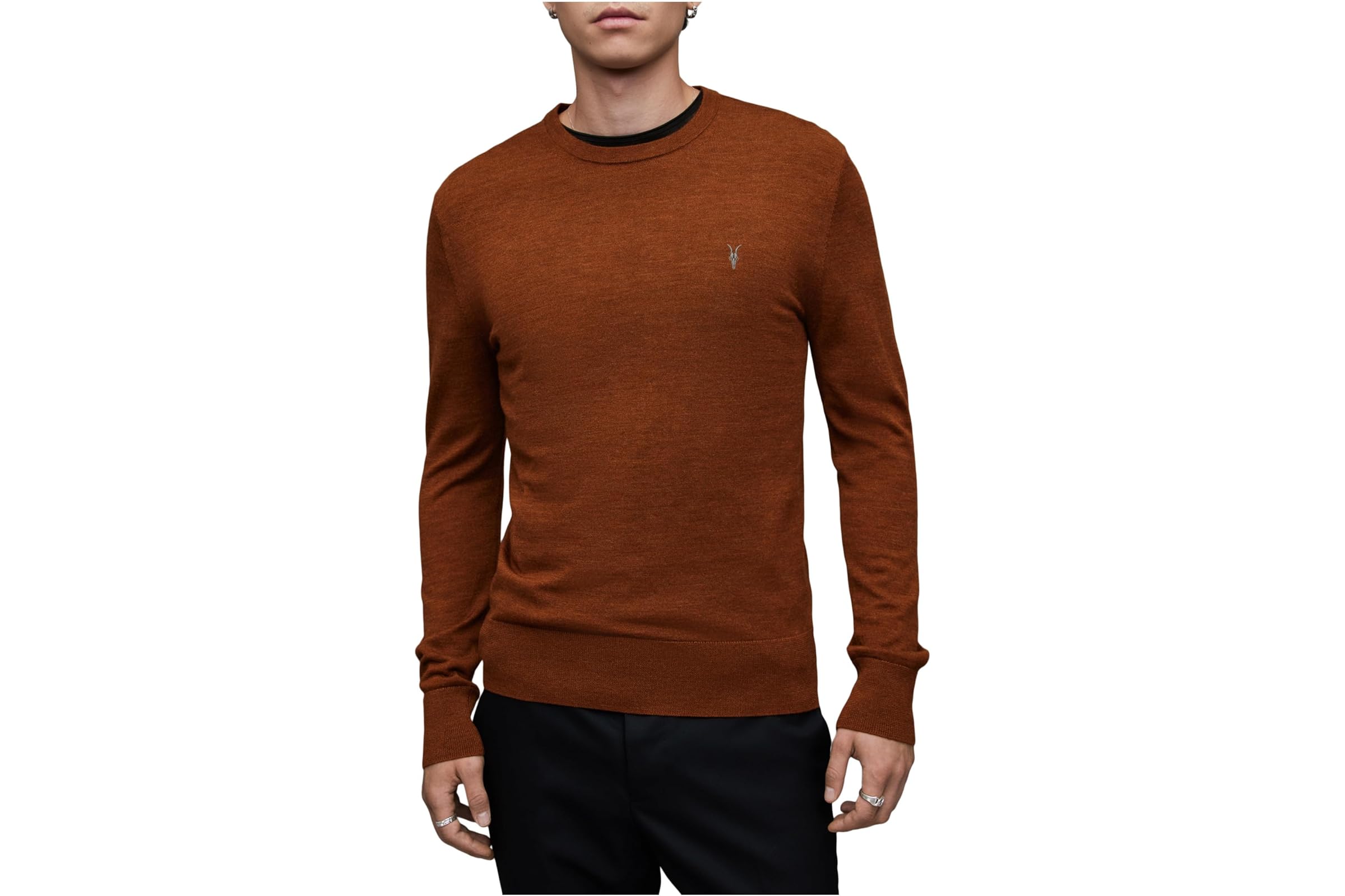 AllSaints Mode Merino Crew Sweater