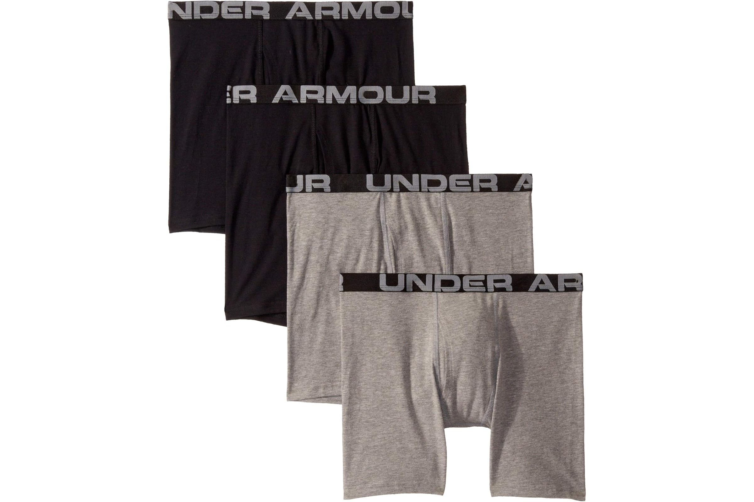 Under Armour Kids 4-Pack Core Cotton Boxer Set (Big Kids)