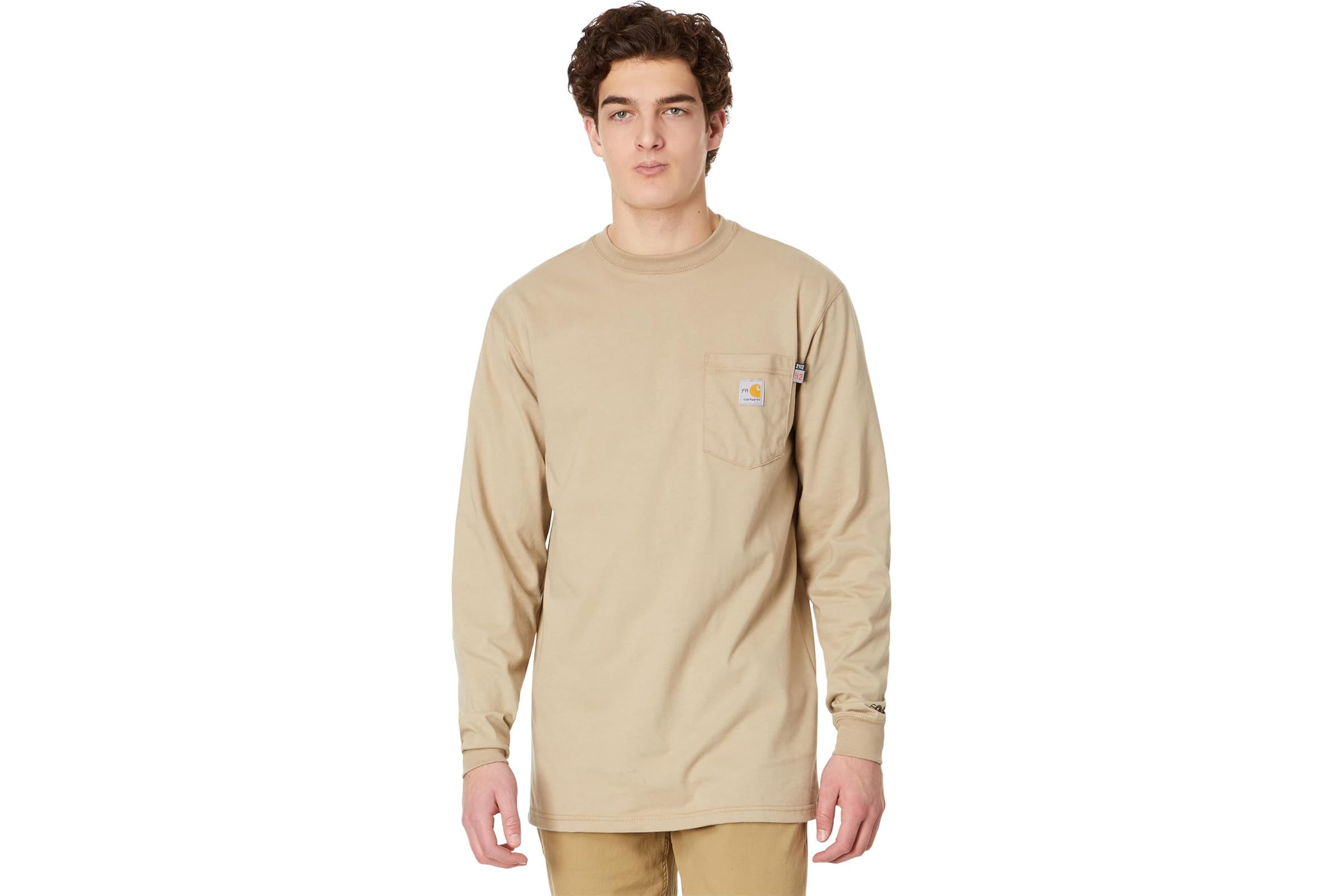 Carhartt Big - Tall Flame-Resistant Force Cotton Long Sleeve T-Shirt