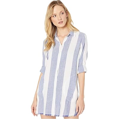 Купальник Tommy Bahama Rugby Beach Stripe Boyfriend Shirt Cover-Up