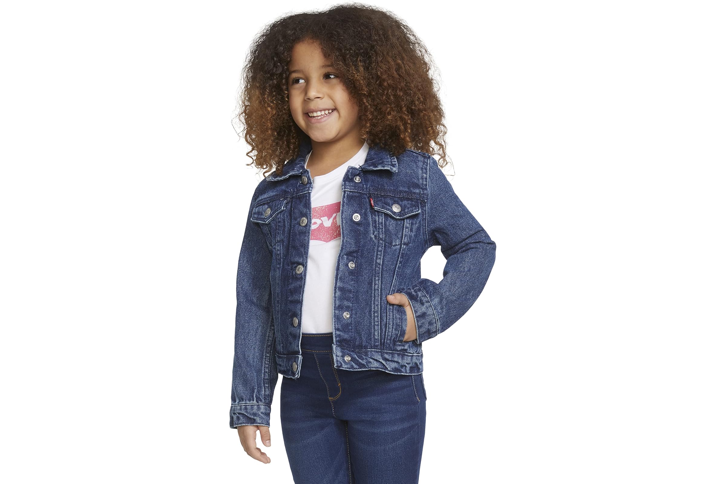 Levis Kids Denim Trucker Jacket (Little Kids)