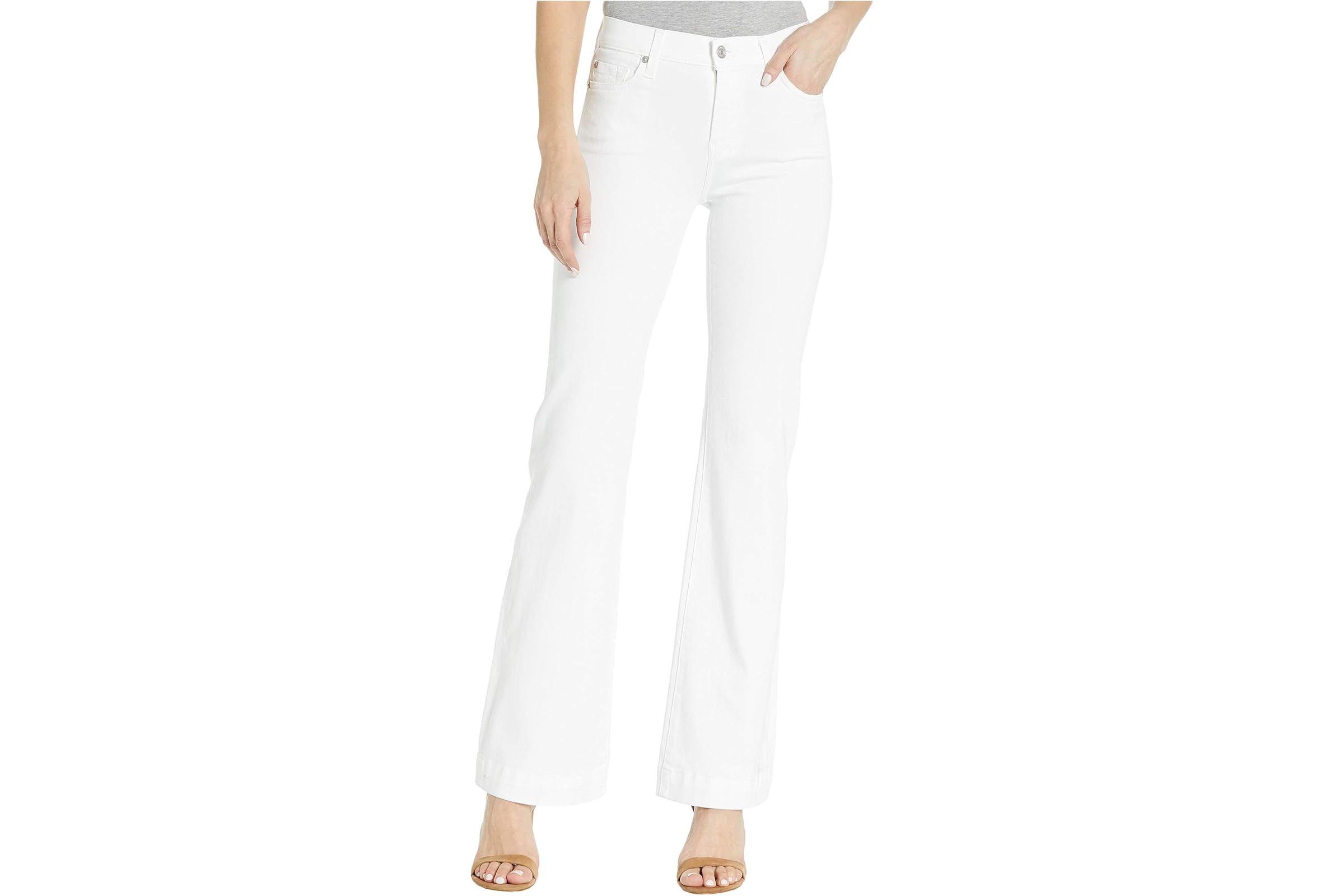 7 For All Mankind Dojo Tailorless in Slim Illusion White