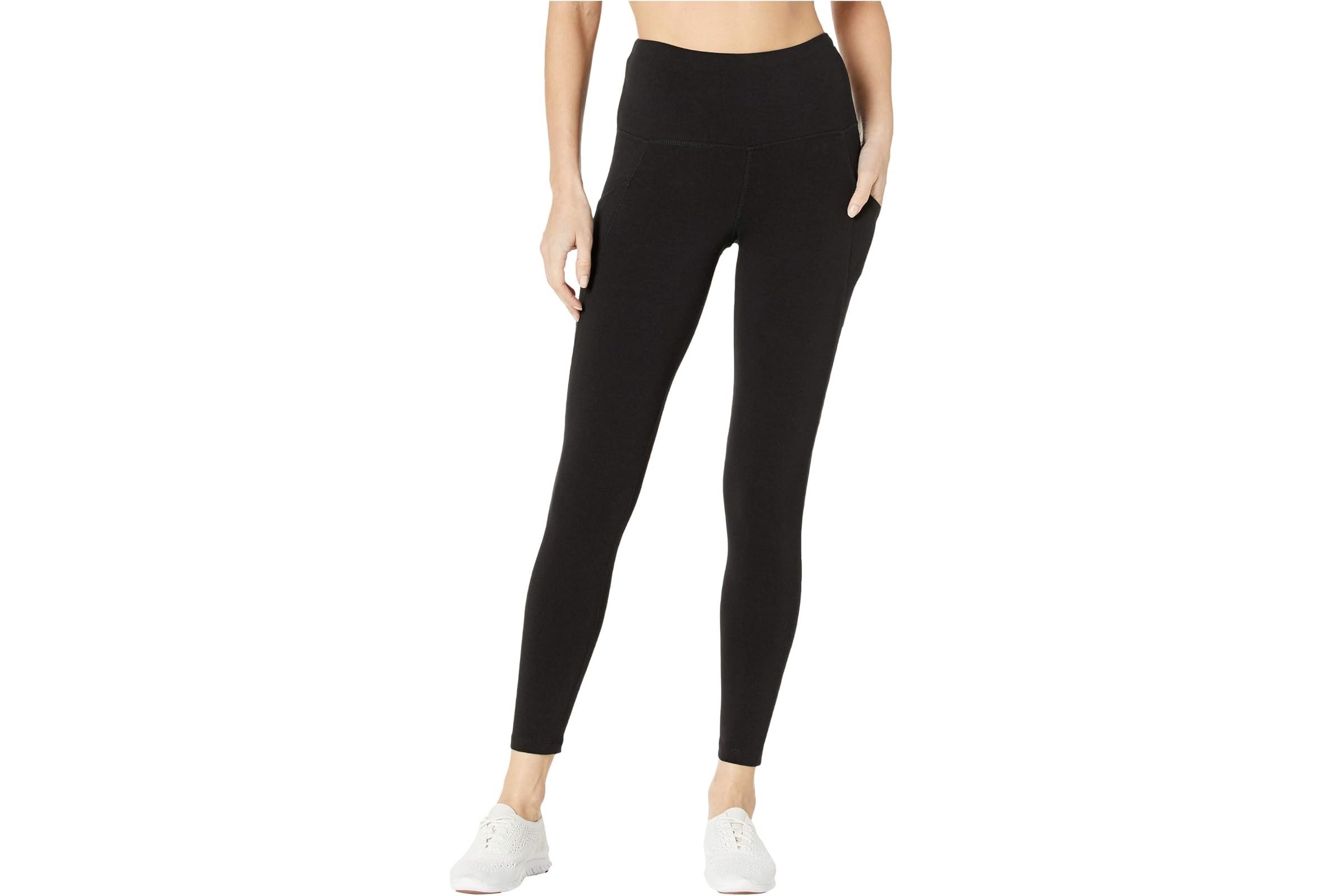 Jockey Active Cotton/Spandex Basics 7/8 Leggings w/ Side Pocket