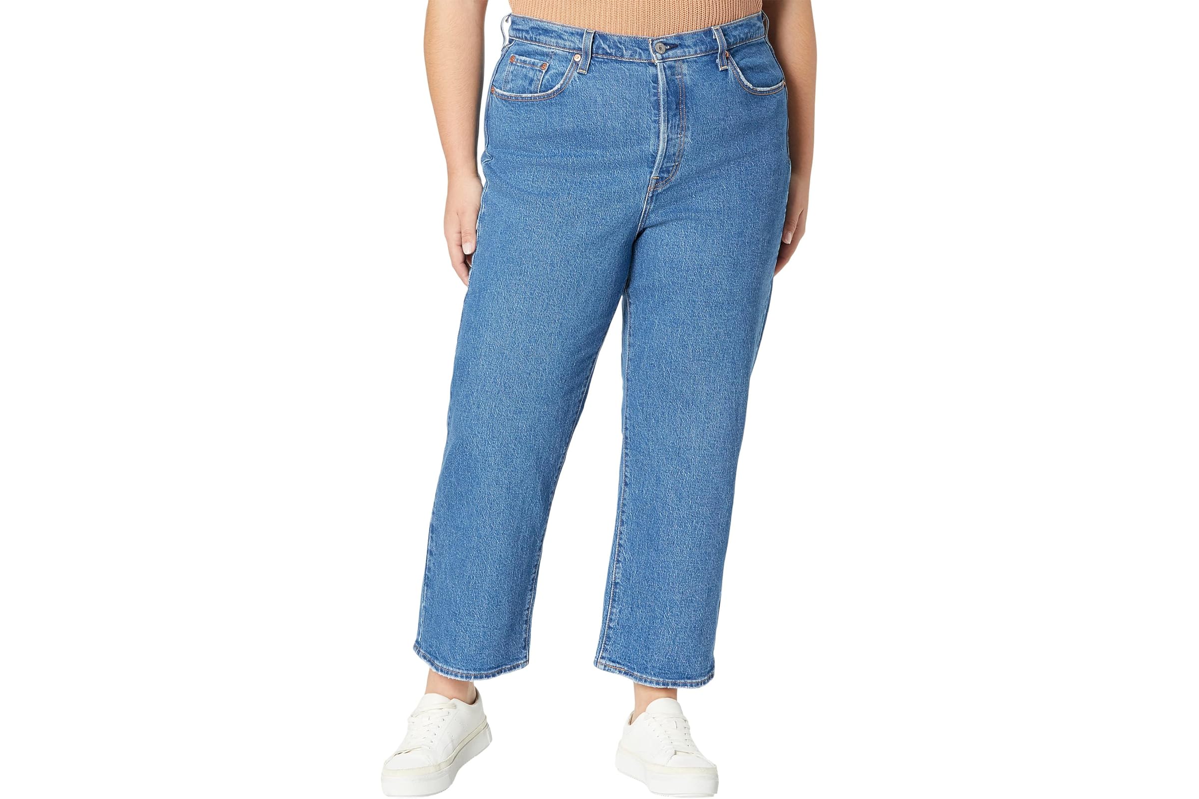 Levis Premium Plus Size Ribcage Straight Ankle