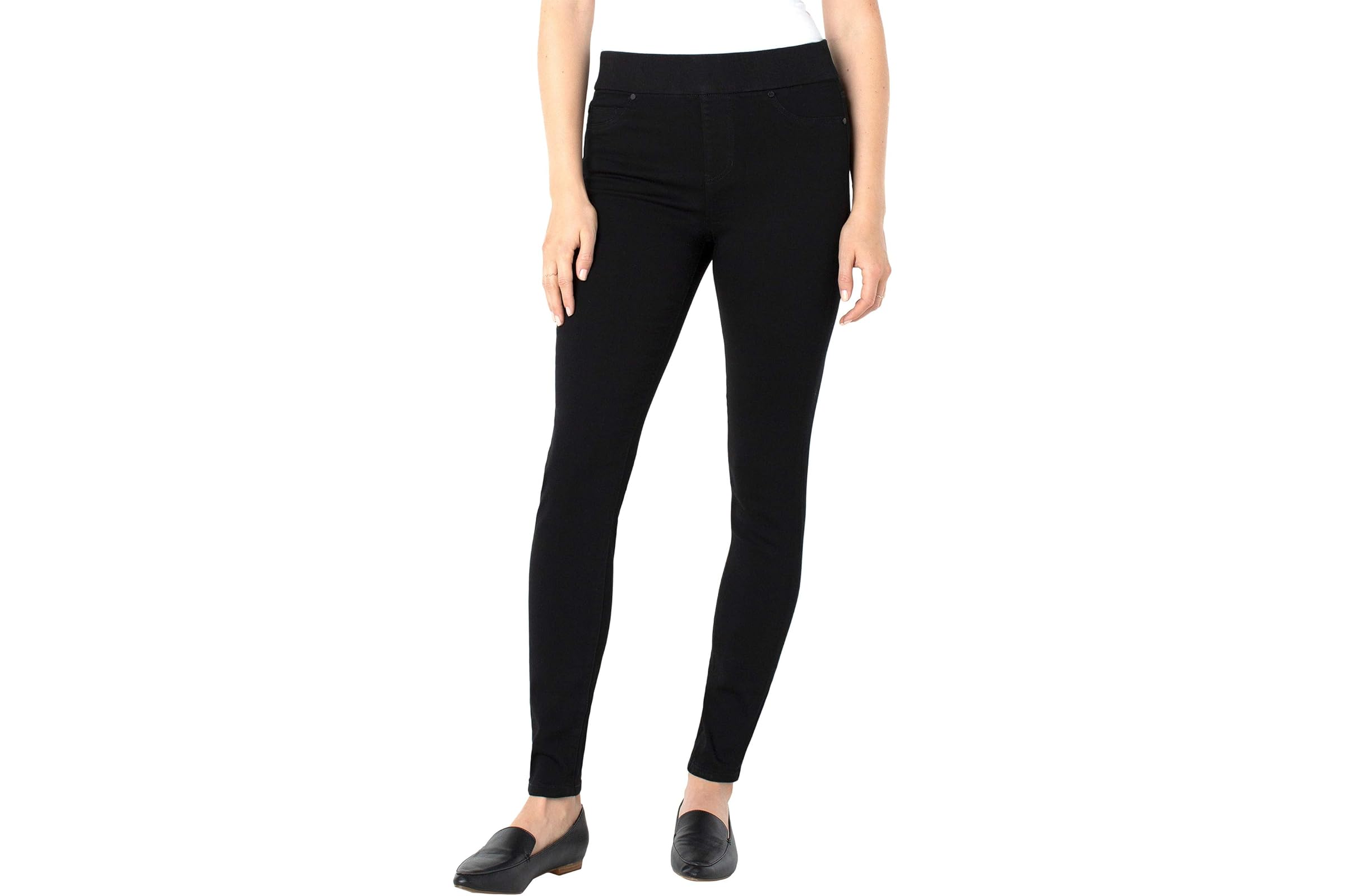 Liverpool Los Angeles Sienna Skinny Jean Leggings in Black Rinse