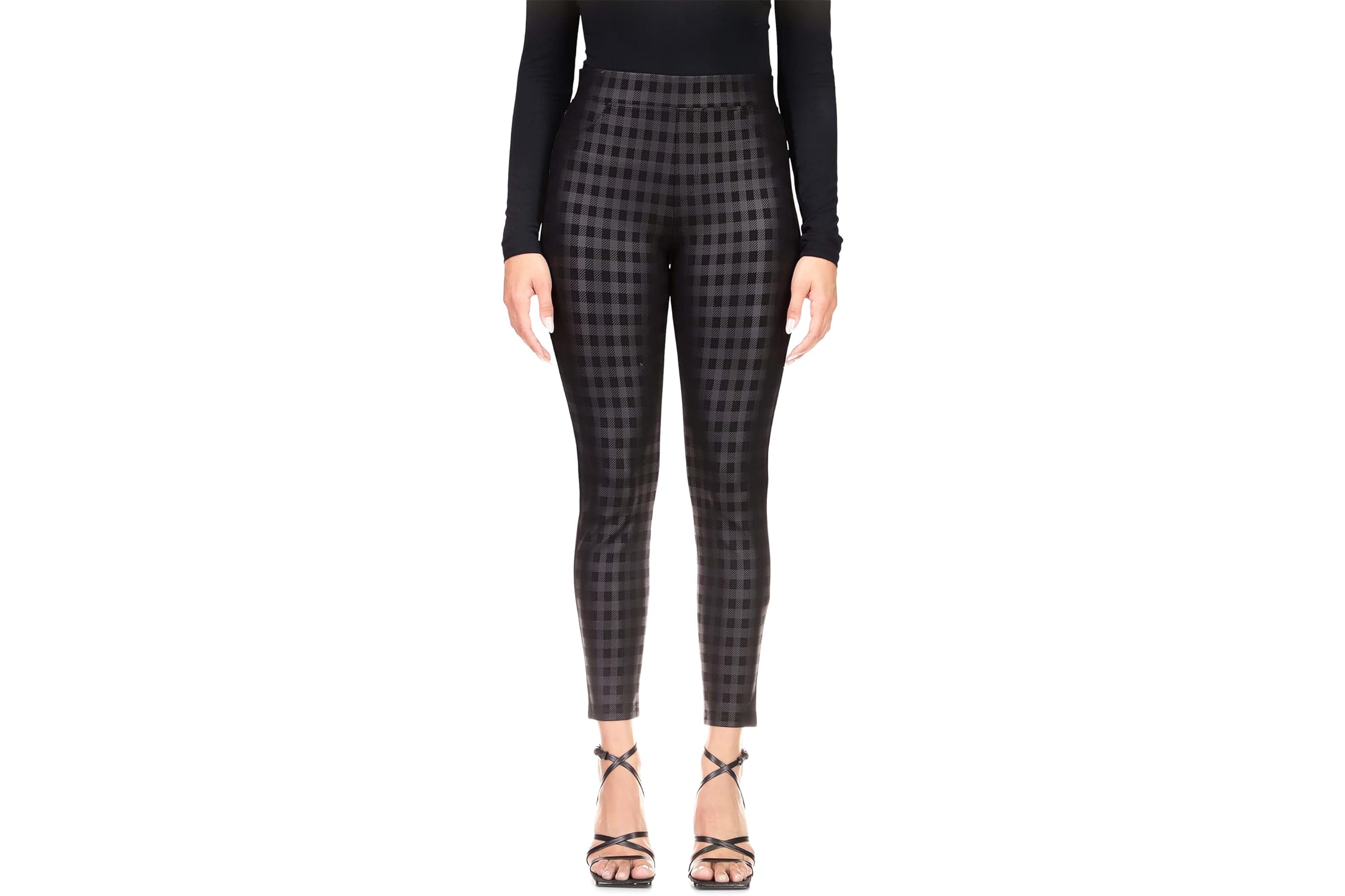 Sanctuary Runway Ponte Leggings With Functional Pockets In Cambridge Plaid