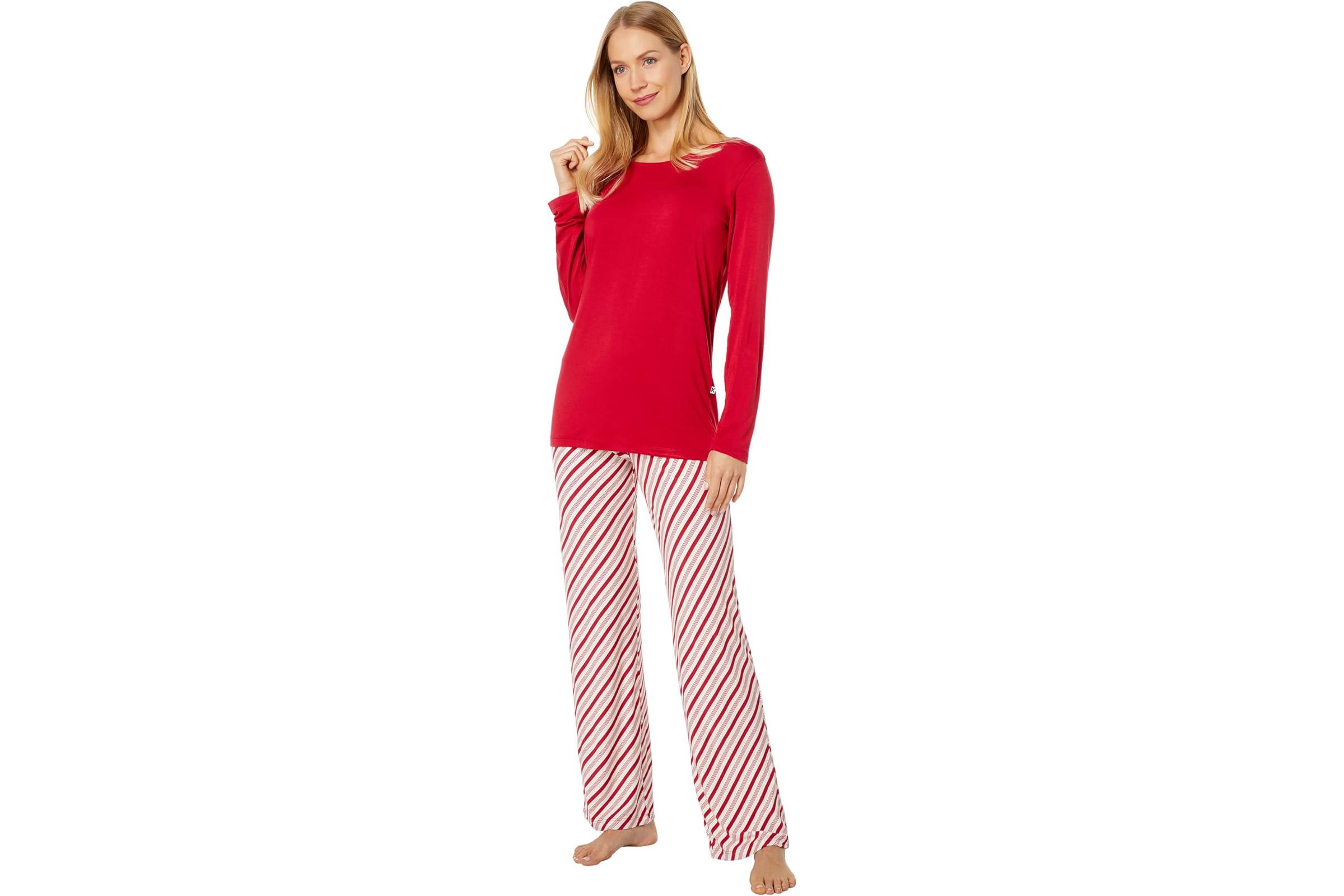 Kickee Pants Long Sleeve Loosey Goosey Tee - Pants PJ Set 10990₽