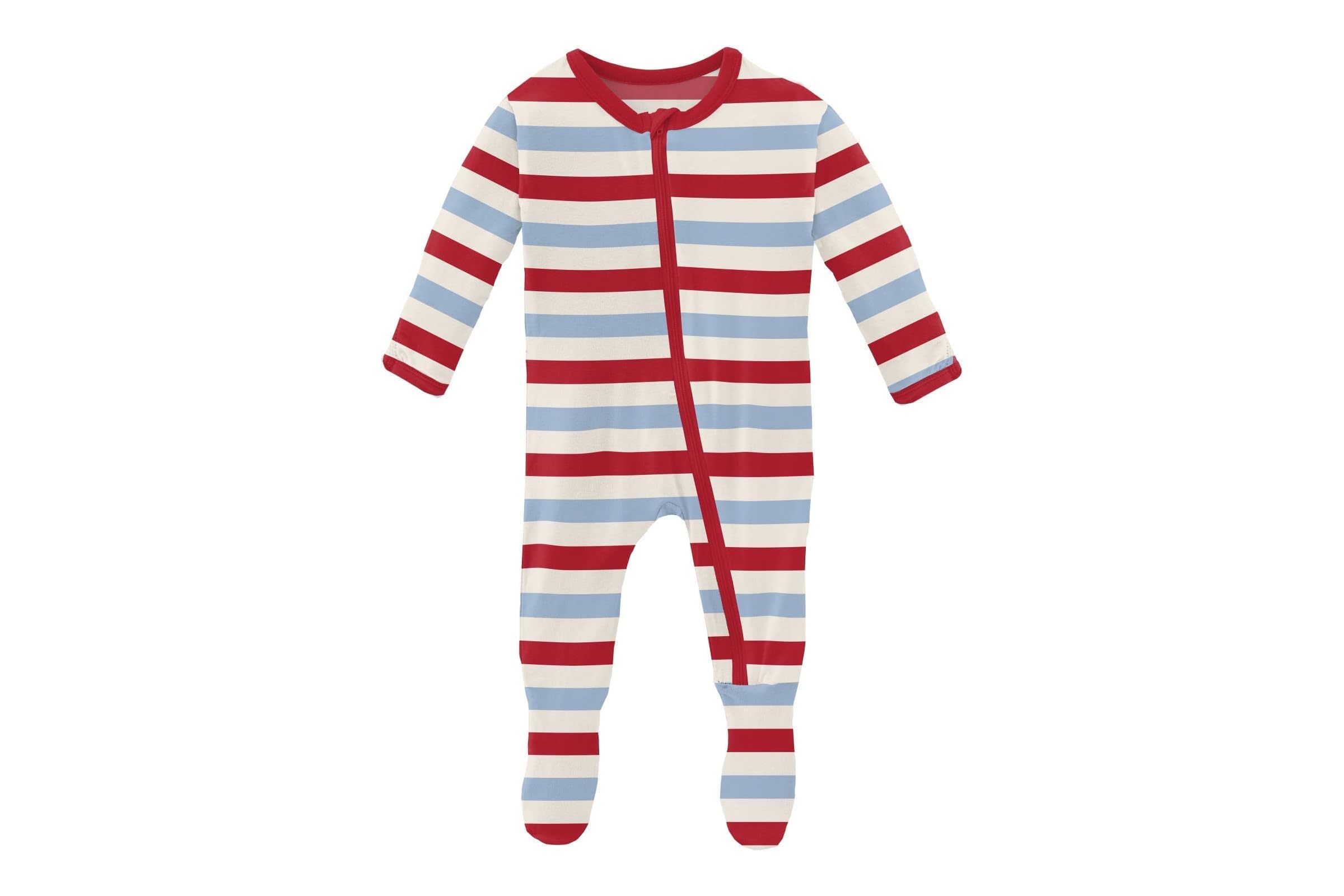 Kickee Pants Kids Print Footie with Zipper (Infant)