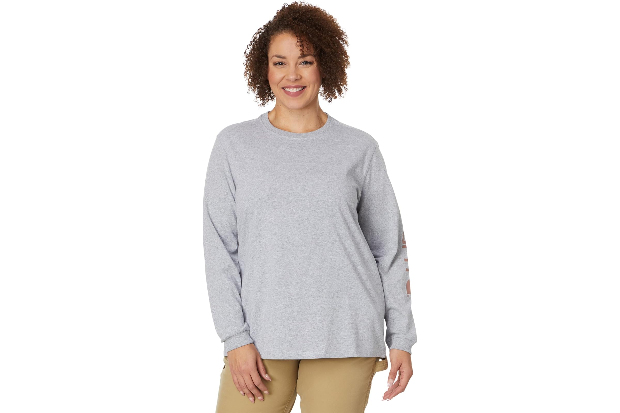 Carhartt Plus Size Loose Fit Long Sleeve Graphic T-Shirt 5890₽