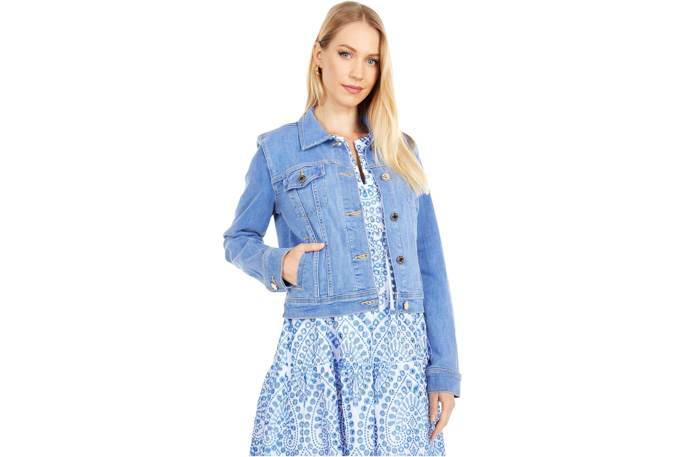 Lilly Pulitzer Seaspray Denim Jacket