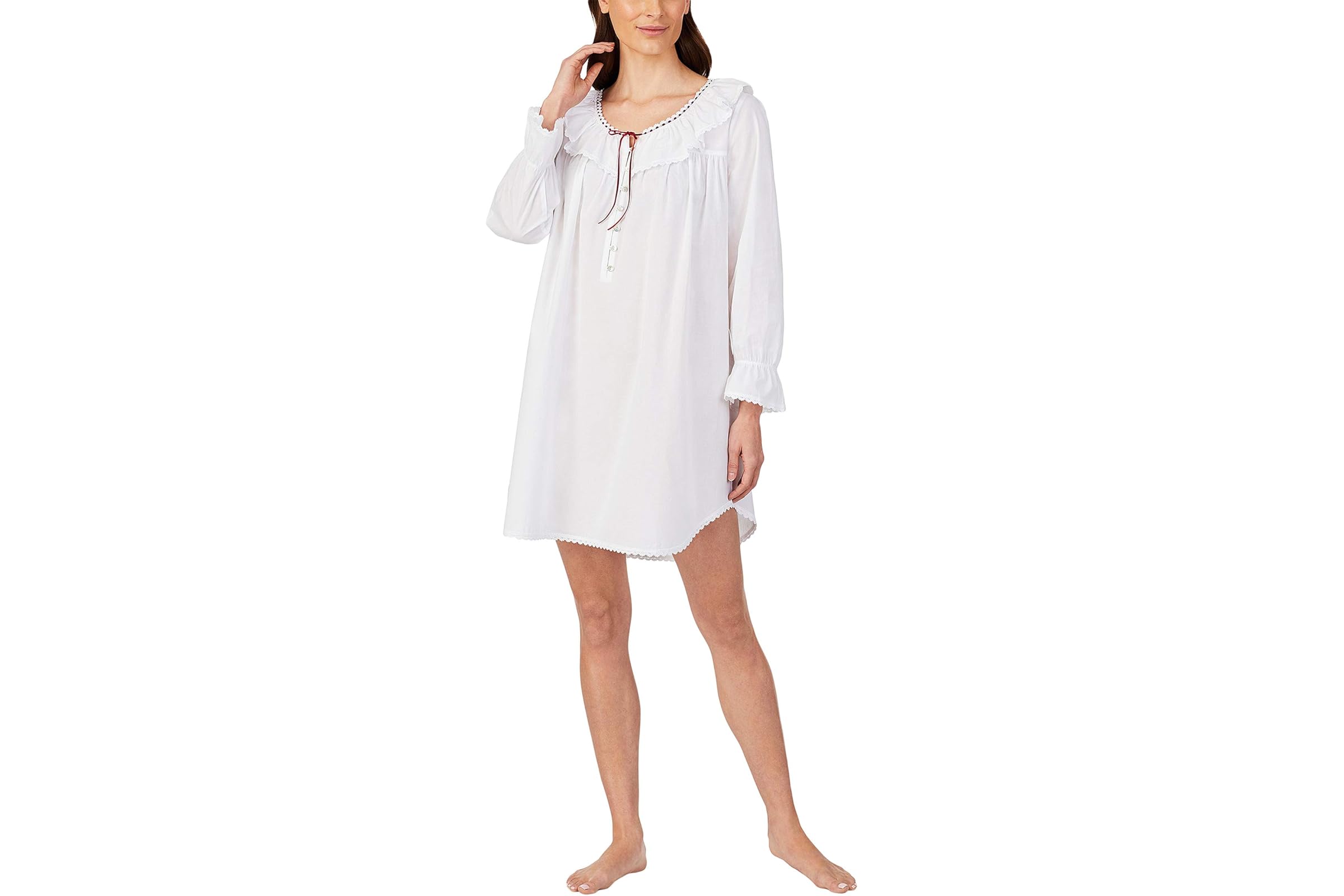 Eileen West Cotton Lawn Woven Nightshirt