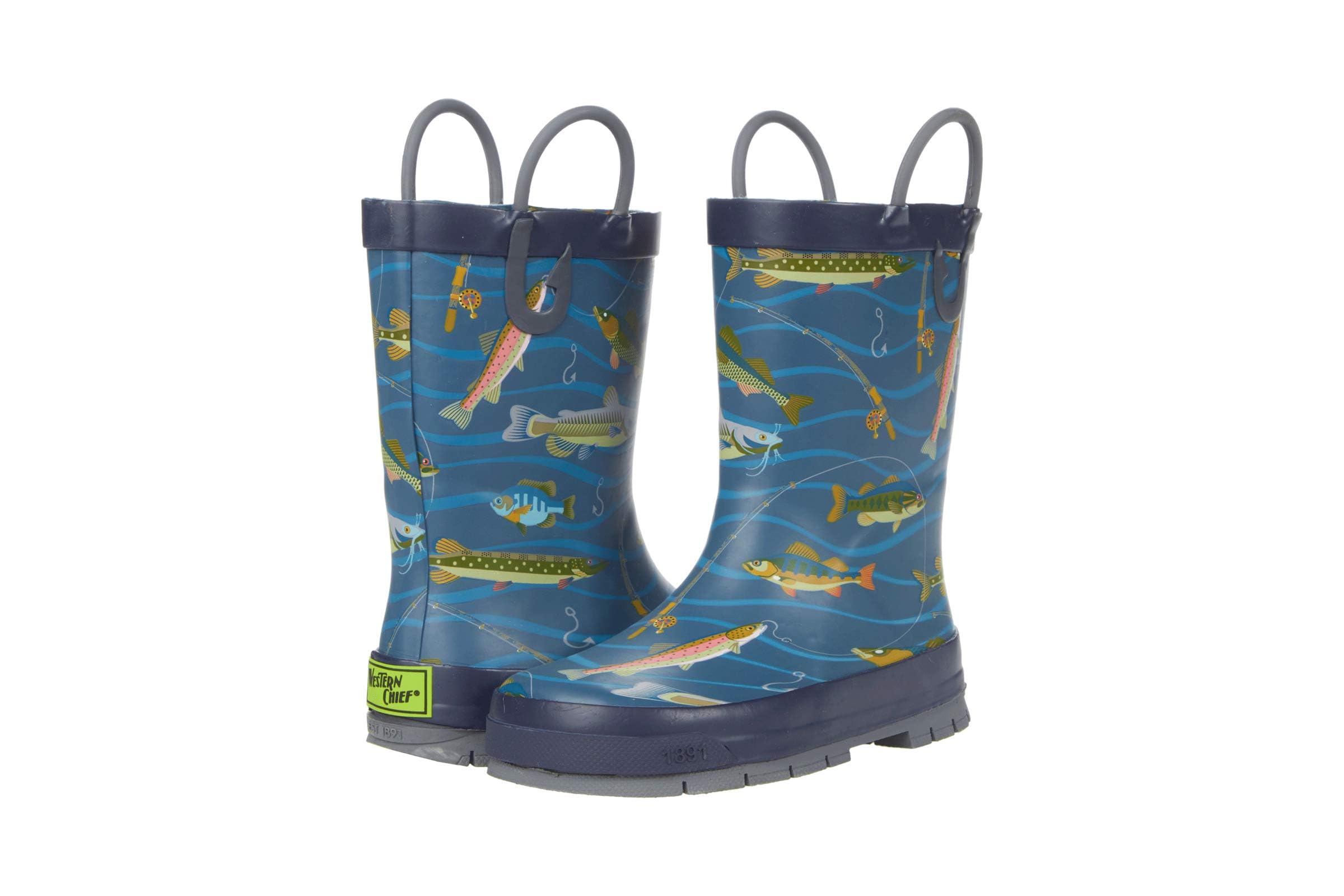 Western Chief Kids Gone Fishn Rain Boots (Toddler/Little Kid/Big Kid)