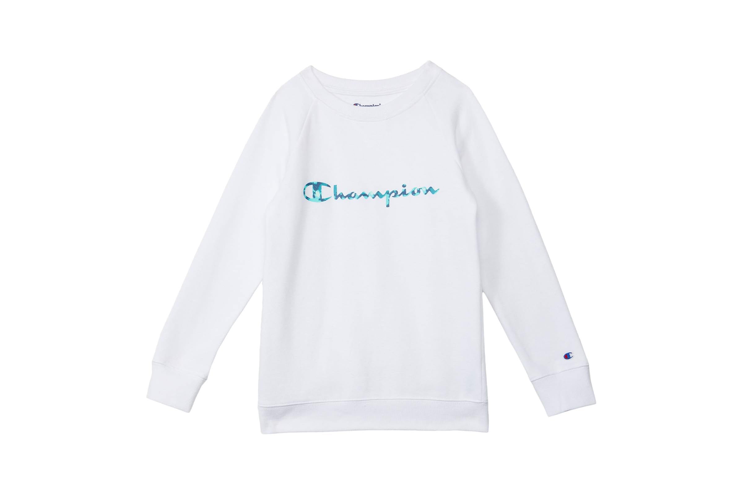 Champion Kids Tie-Dye Fill Script Fleece Crew (Big Kids)