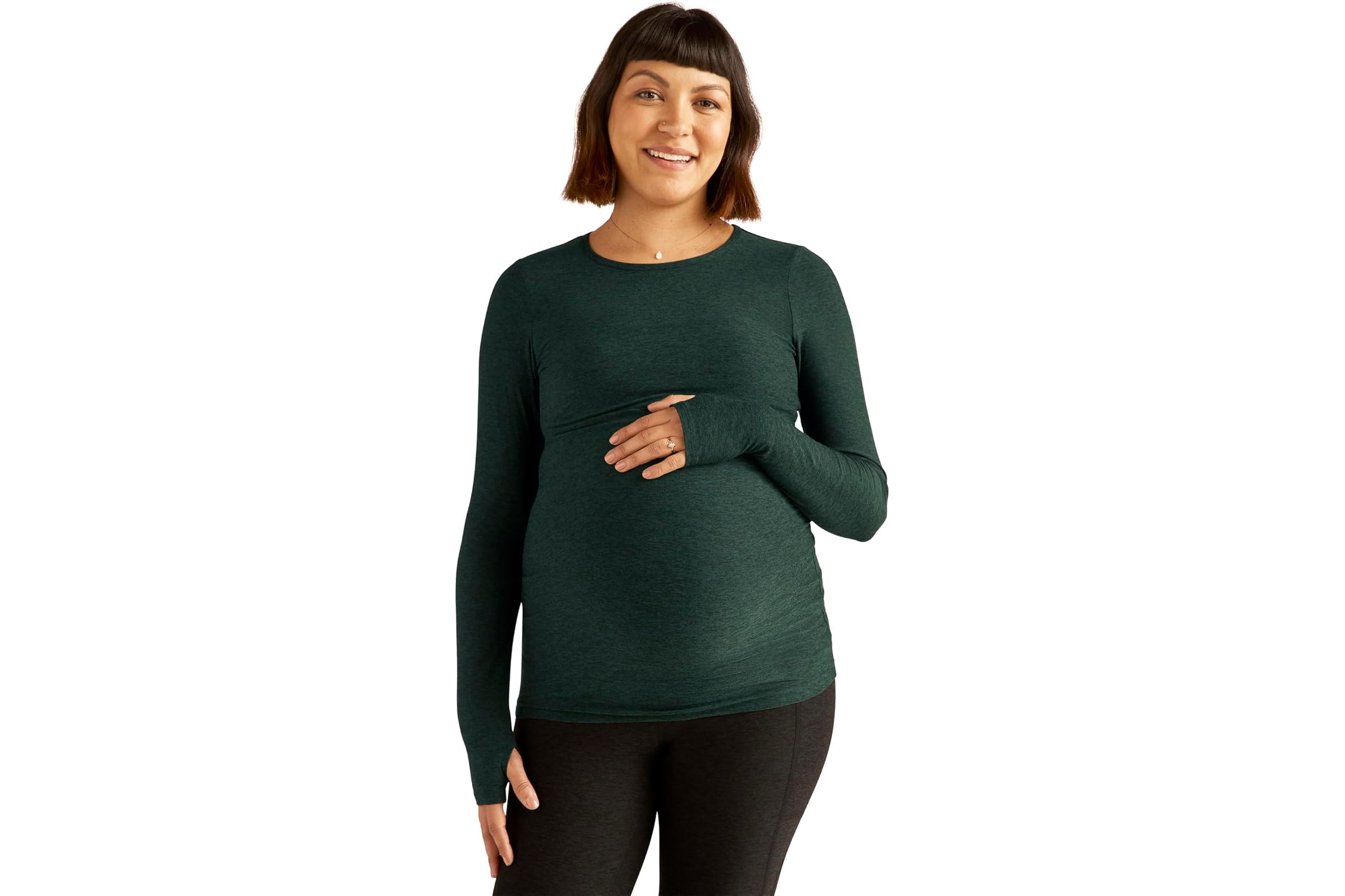 Beyond Yoga Lightweight Spacedye Maternity Classic Crew Pullover