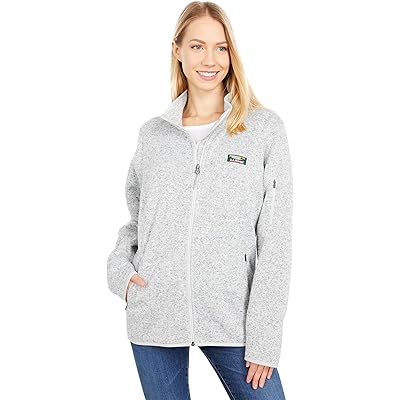 L.L.Bean Sweater Fleece Full Zip Jacket pewter