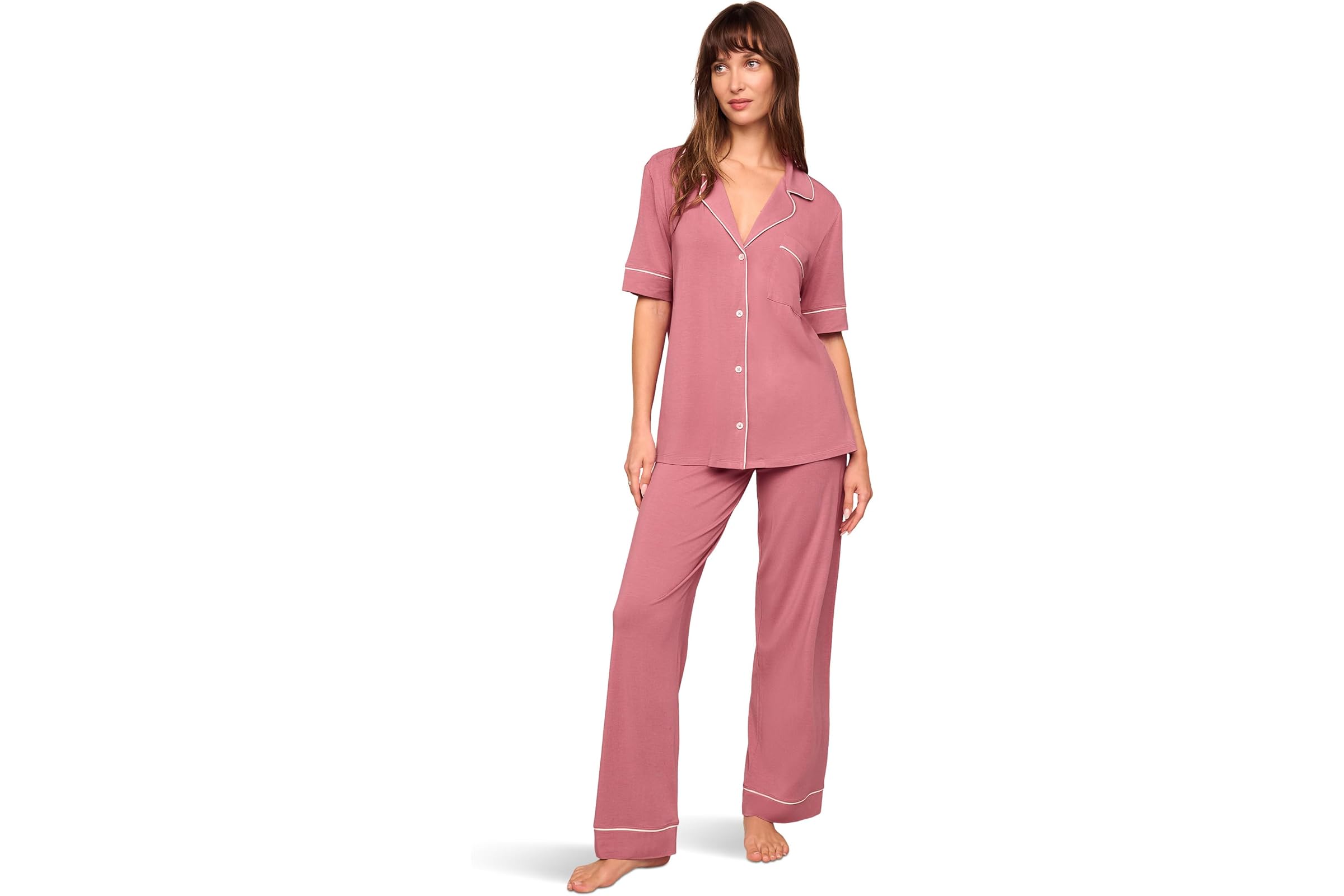 Eberjey Gisele Short Sleeve Pant Pj Set