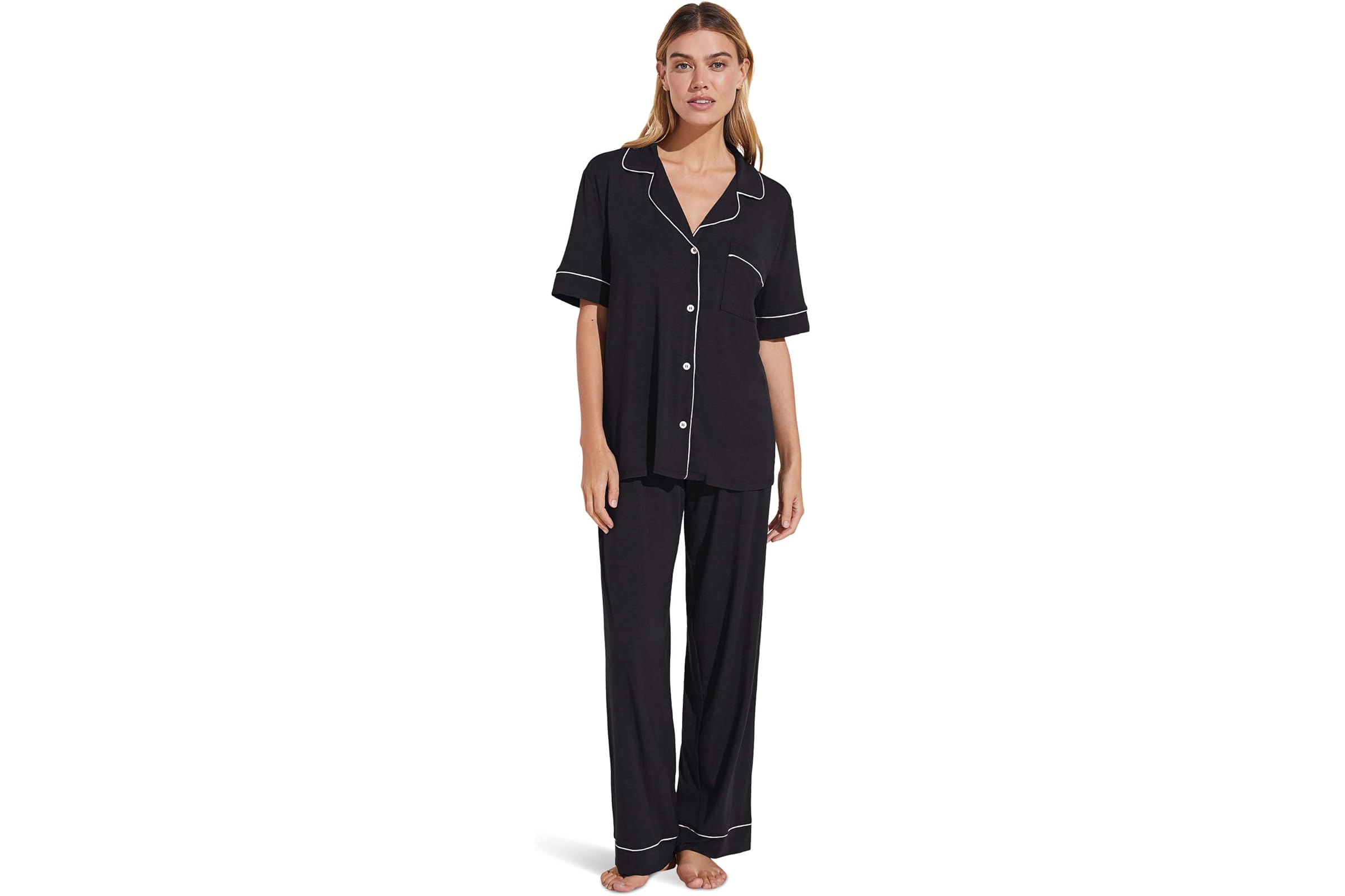 Eberjey Gisele Short Sleeve Pant PJ Set