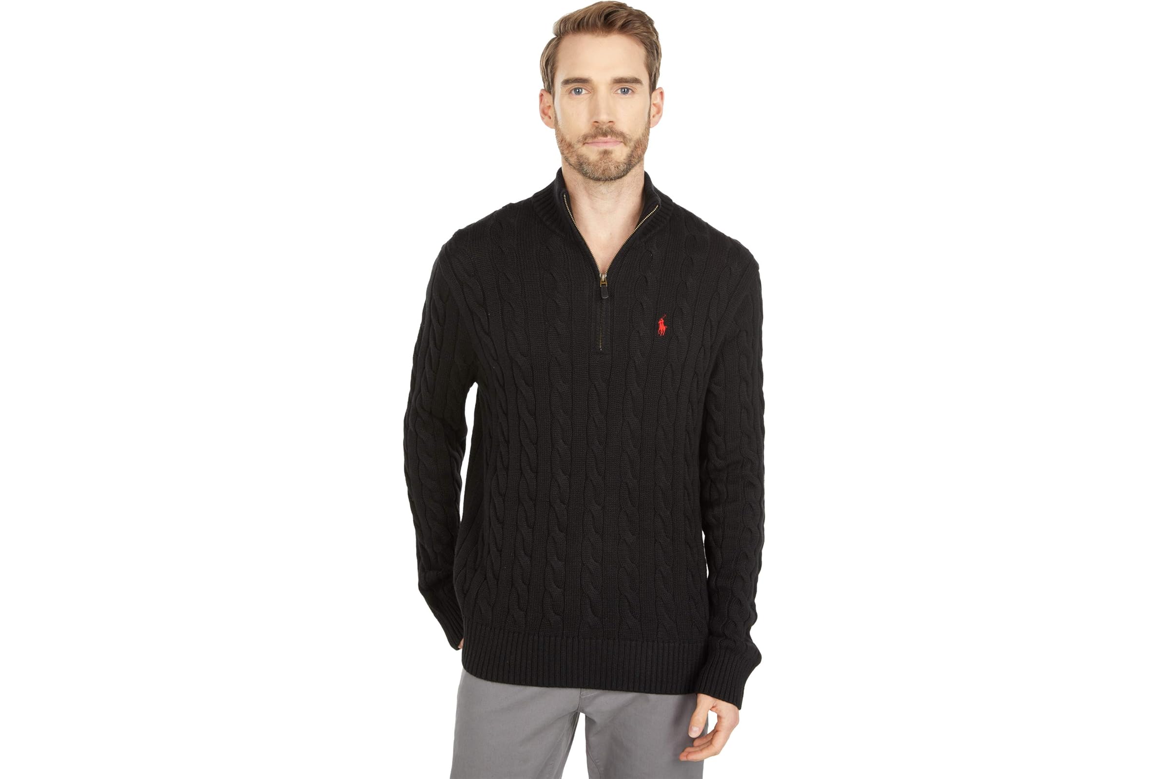 Свитер Polo Ralph Lauren Long Sleeve Cotton Cable 12 Zip 29490₽